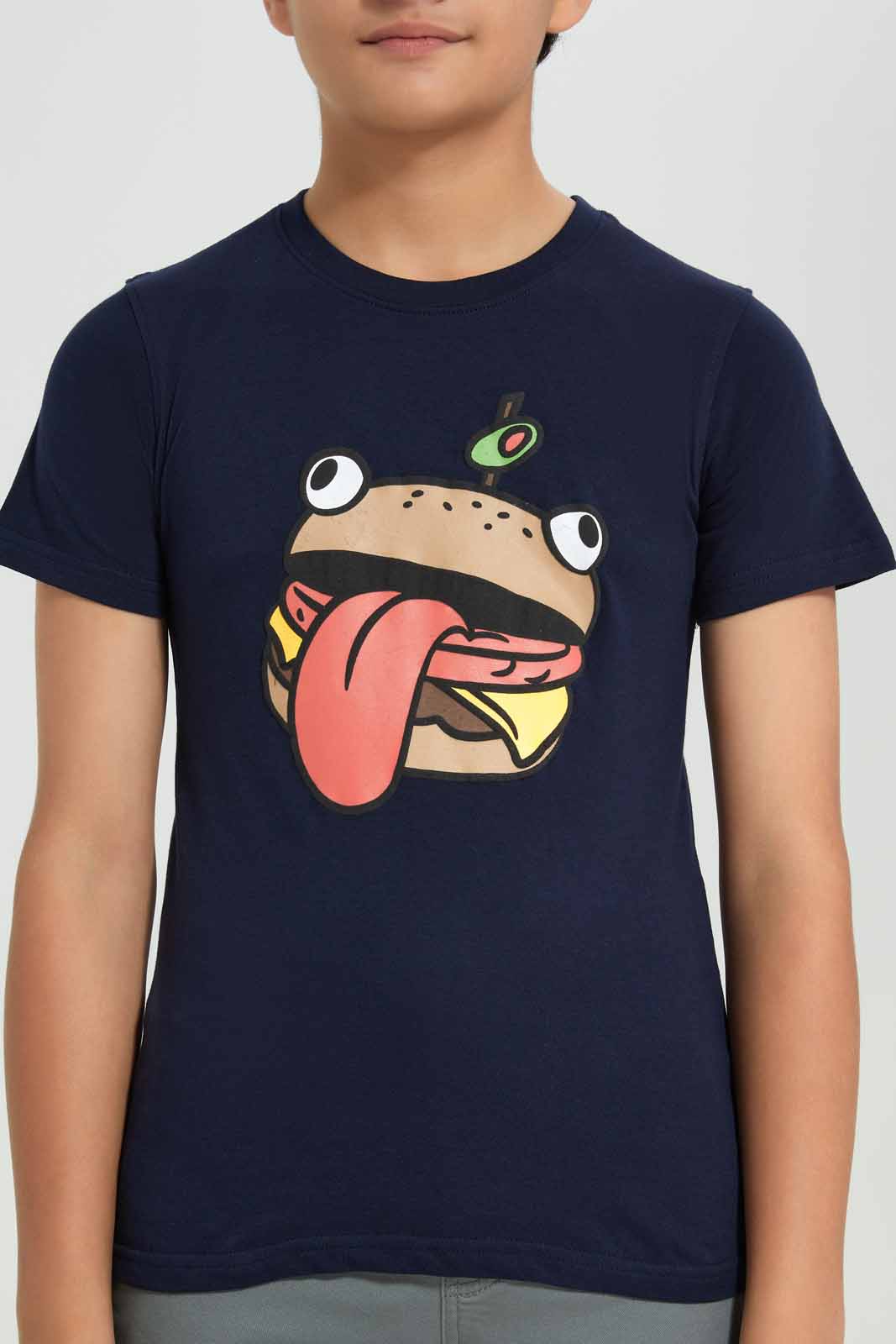 Redtag-Navy-Fortnite-Tee-BSR-T-Shirts,-Category:T-Shirts,-Colour:Navy,-Deals:New-In,-Filter:Senior-Boys-(8-to-14-Yrs),-New-In-BSR-APL,-Non-Sale,-Section:Boys-(0-to-14Yrs),-TBL,-W22A-Senior-Boys-9 to 14 Years