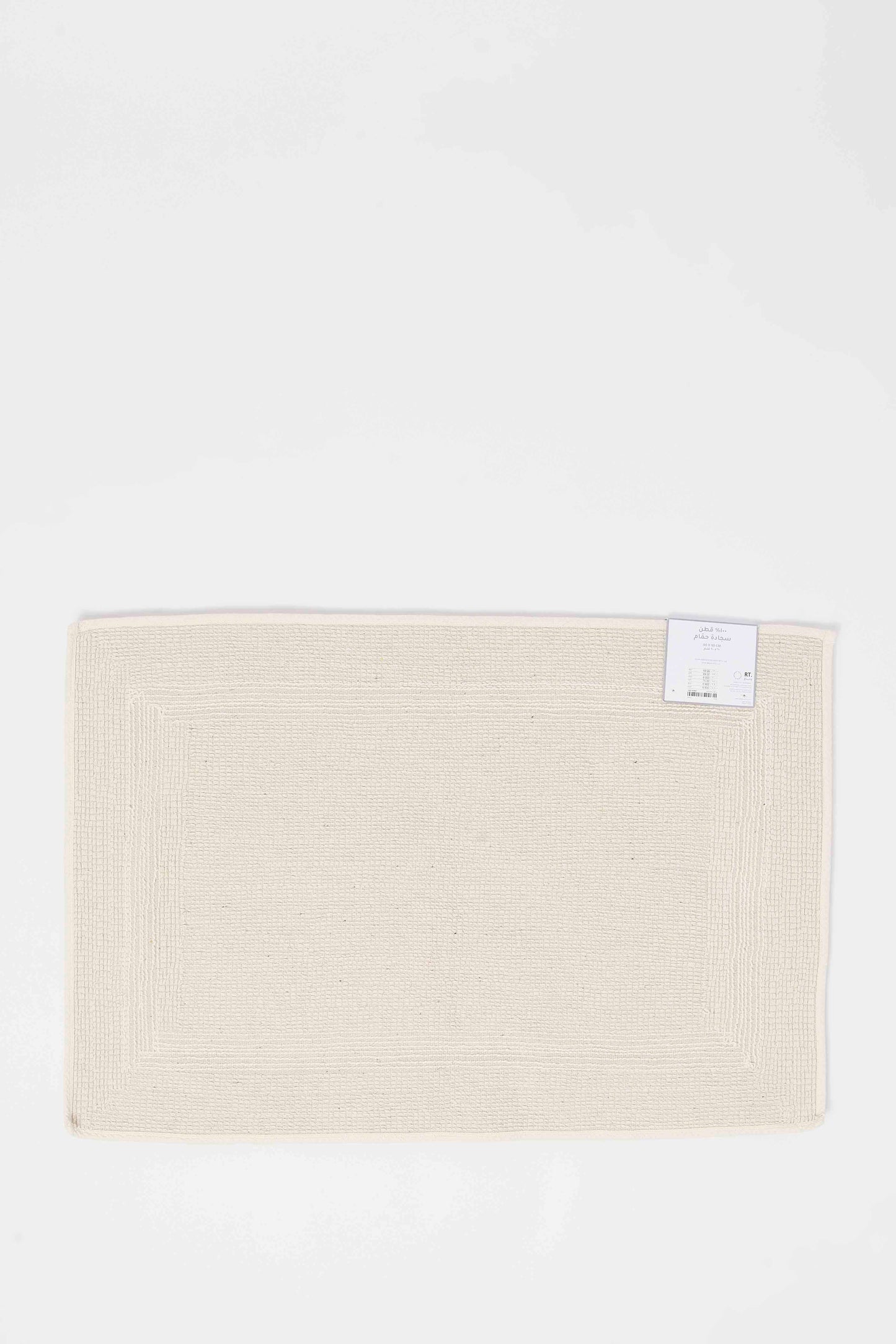 Redtag-Beige-Tufted-Bath-Mat-Category:Bathmats,-Colour:Beige,-Deals:New-In,-Dept:Home,-Filter:Home-Bathroom,-HMW-BAC-Bath-Accessories,-New-In-HMW-BAC,-Non-Sale,-Section:Homewares,-W22B-Home-Bathroom-