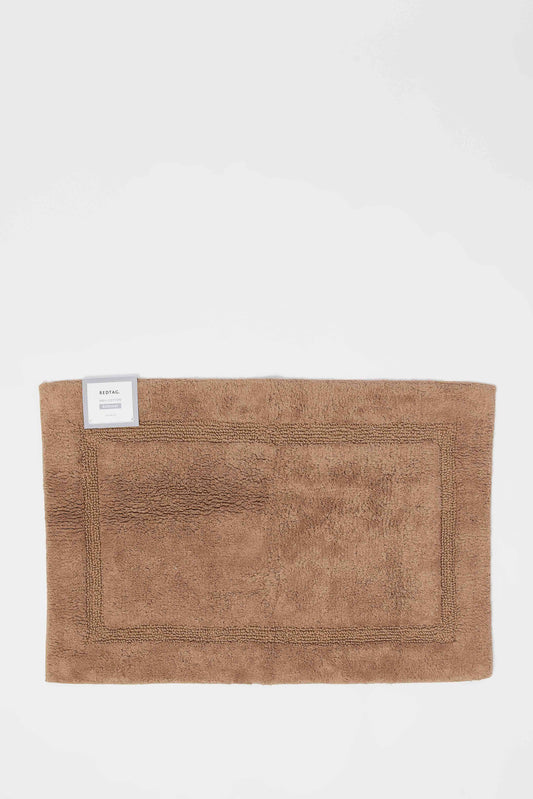 Redtag-Taupe-Tufted-Bath-Mat-Category:Bathmats,-Colour:Taupe,-Deals:New-In,-Dept:Home,-Filter:Home-Bathroom,-HMW-BAC-Bath-Accessories,-New-In-HMW-BAC,-Non-Sale,-Section:Homewares,-W22B-Home-Bathroom-
