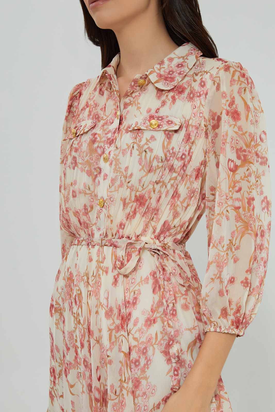 Redtag-Printed-Chiffon-Pleated-Dress-Category:Dresses,-Colour:Assorted,-Deals:New-In,-Filter:Women's-Clothing,-New-In-Women-APL,-Non-Sale,-Section:Women,-W22A,-Women-Dresses-Women's-