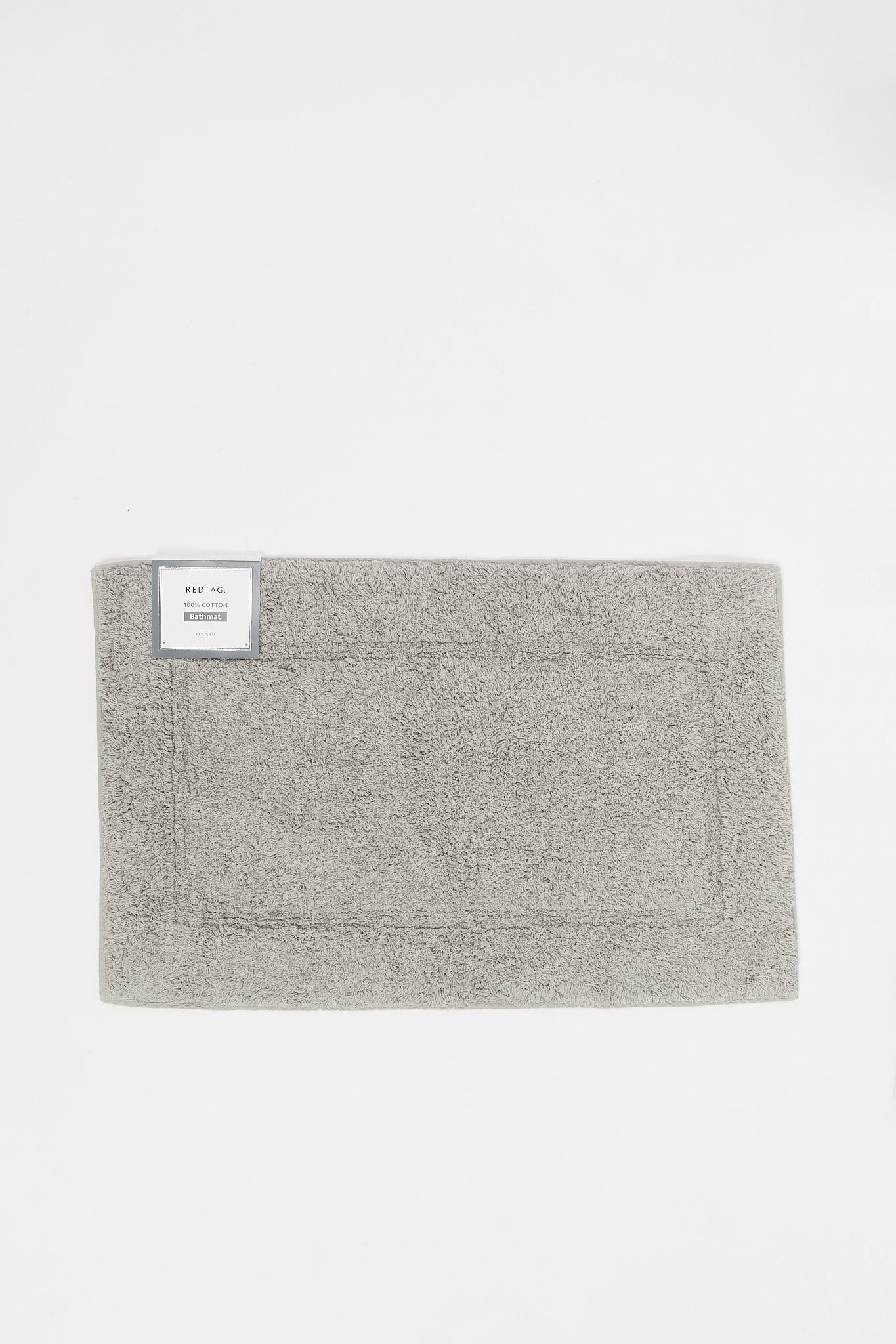 Grey Popcorn Textured Bath Mat