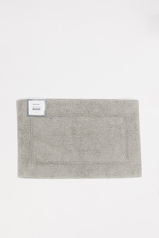 Grey Popcorn Textured Bath Mat