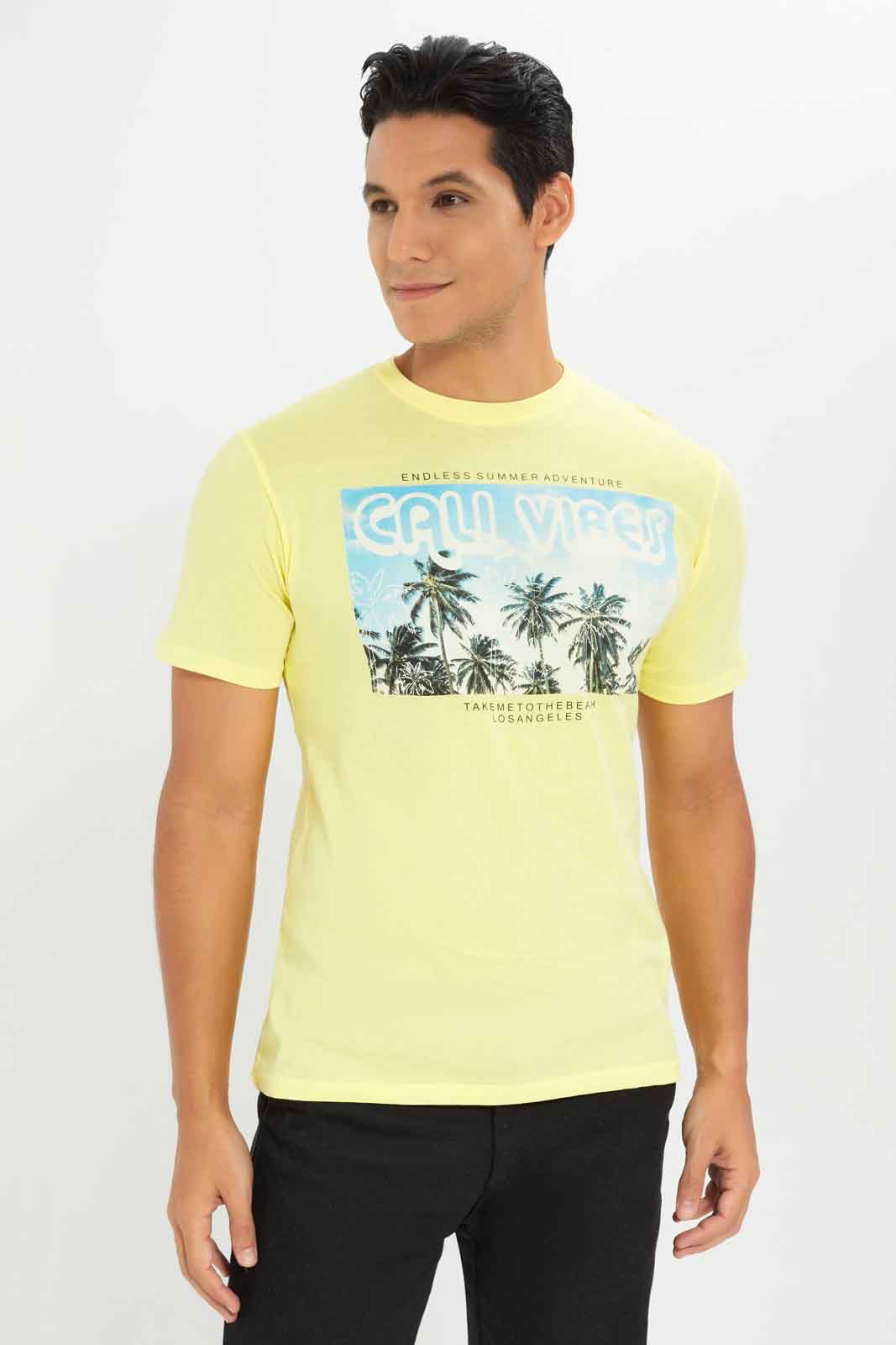 Redtag-Yellow-Graphic-Tee-Category:T-Shirts,-Colour:Yellow,-Deals:New-In,-Dept:Menswear,-Filter:Men's-Clothing,-Men-T-Shirts,-New-In-Men-APL,-Non-Sale,-Section:Men,-TBL,-W22A-Men's-