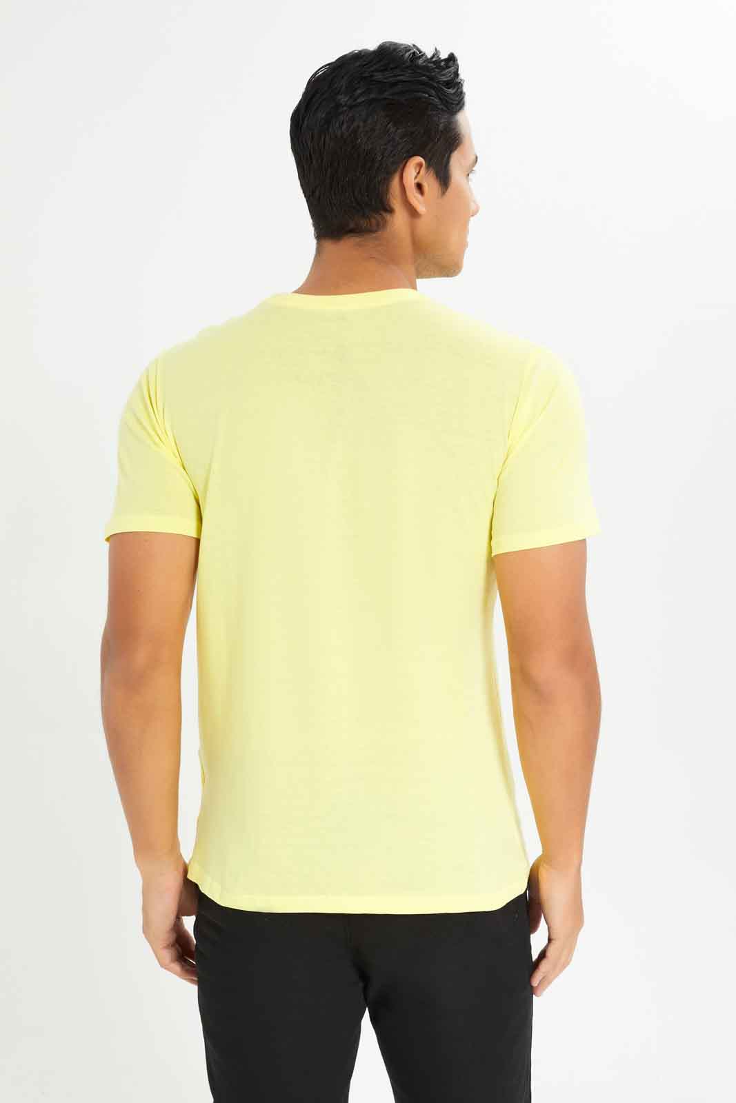 Redtag-Yellow-Graphic-Tee-Category:T-Shirts,-Colour:Yellow,-Deals:New-In,-Dept:Menswear,-Filter:Men's-Clothing,-Men-T-Shirts,-New-In-Men-APL,-Non-Sale,-Section:Men,-TBL,-W22A-Men's-