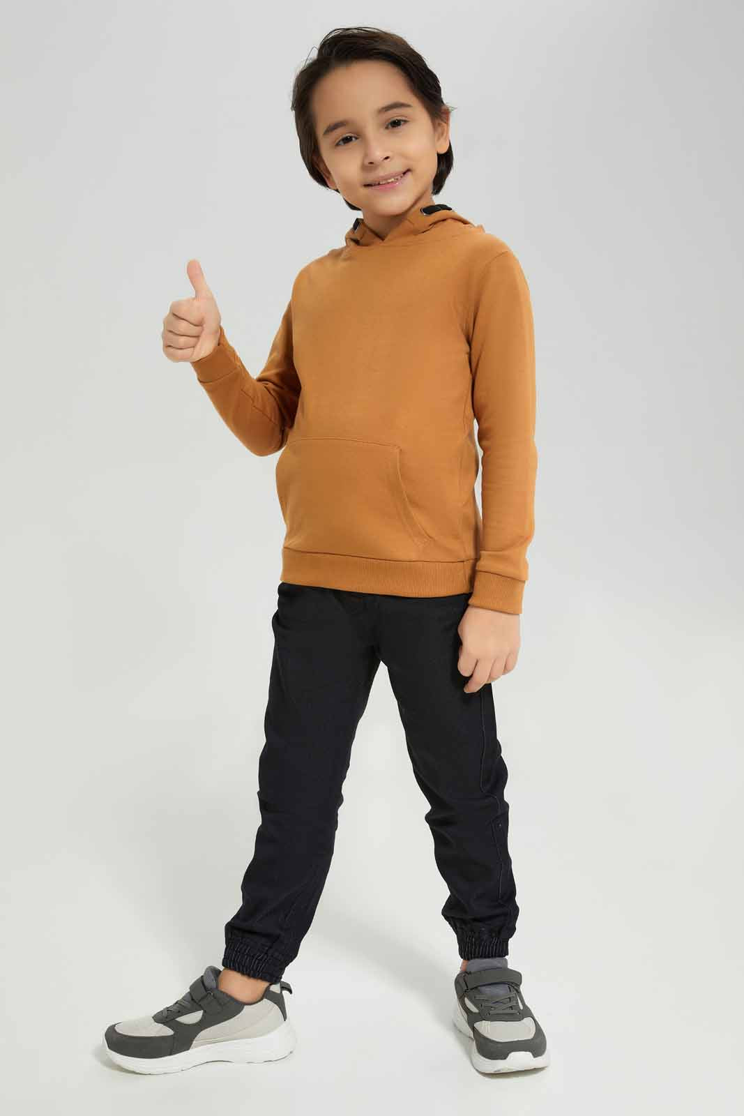 Redtag-Brown-Hooded-Sweatshirt-BOY-Sweatshirts,-Category:Sweatshirts,-Colour:Brown,-Deals:New-In,-Filter:Boys-(2-to-8-Yrs),-New-In-BOY-APL,-Non-Sale,-Section:Boys-(0-to-14Yrs),-TBL,-W22B-Boys-2 to 8 Years