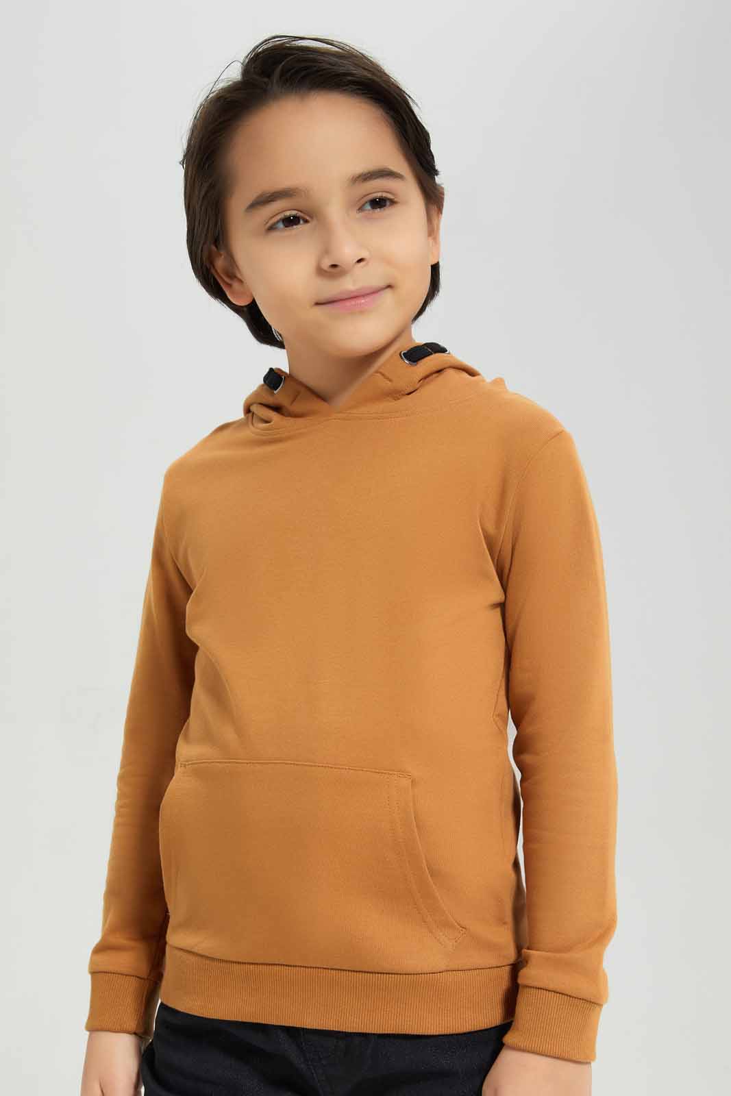 Redtag-Brown-Hooded-Sweatshirt-BOY-Sweatshirts,-Category:Sweatshirts,-Colour:Brown,-Deals:New-In,-Filter:Boys-(2-to-8-Yrs),-New-In-BOY-APL,-Non-Sale,-Section:Boys-(0-to-14Yrs),-TBL,-W22B-Boys-2 to 8 Years