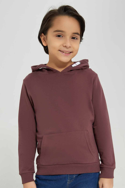 Redtag-Mauve-Hooded-Sweatshirt-BOY-Sweatshirts,-Category:Sweatshirts,-Colour:Mauve,-Deals:New-In,-Filter:Boys-(2-to-8-Yrs),-New-In-BOY-APL,-Non-Sale,-Section:Boys-(0-to-14Yrs),-TBL,-W22B-Boys-2 to 8 Years
