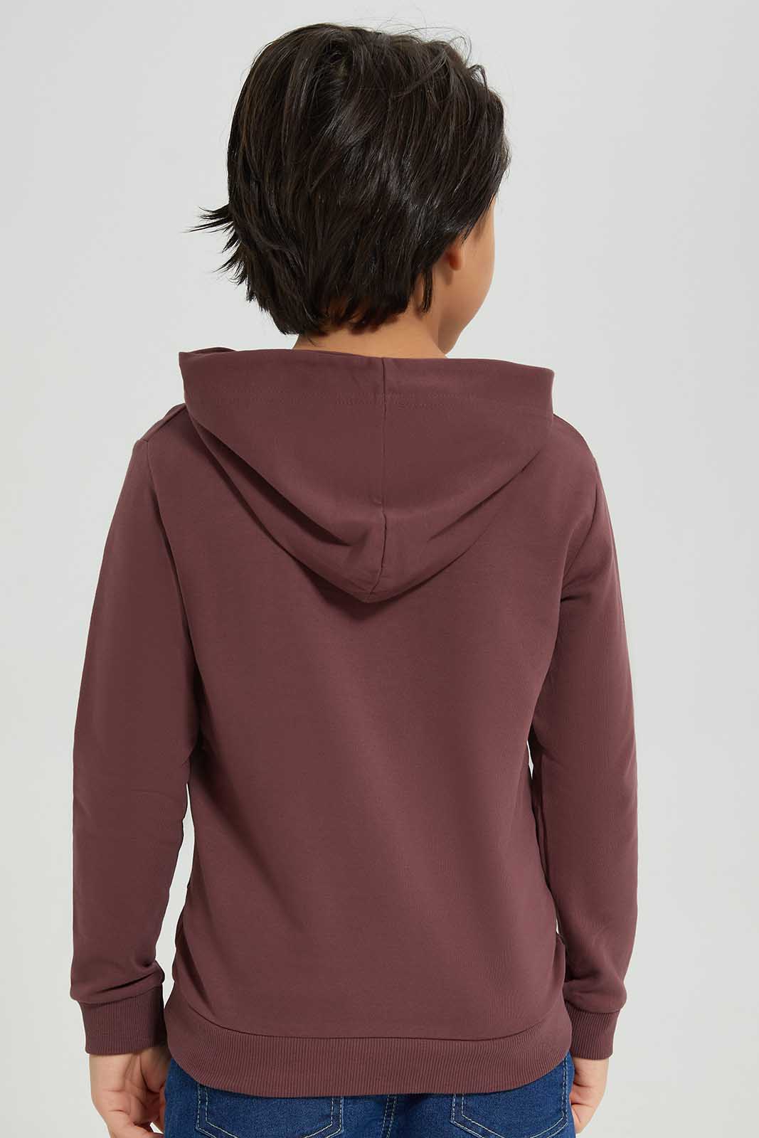 Redtag-Mauve-Hooded-Sweatshirt-BOY-Sweatshirts,-Category:Sweatshirts,-Colour:Mauve,-Deals:New-In,-Filter:Boys-(2-to-8-Yrs),-New-In-BOY-APL,-Non-Sale,-Section:Boys-(0-to-14Yrs),-TBL,-W22B-Boys-2 to 8 Years