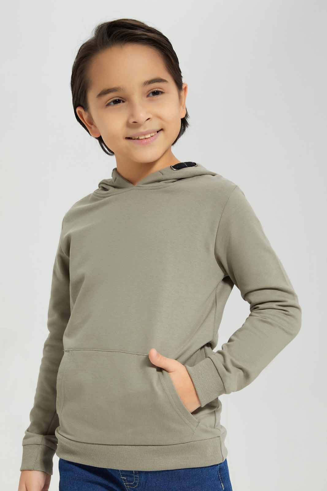 Redtag-Olive-Hooded-Sweatshirt-BOY-Sweatshirts,-Category:Sweatshirts,-Colour:Olive,-Deals:New-In,-Filter:Boys-(2-to-8-Yrs),-New-In-BOY-APL,-Non-Sale,-Section:Boys-(0-to-14Yrs),-TBL,-W22B-Boys-2 to 8 Years