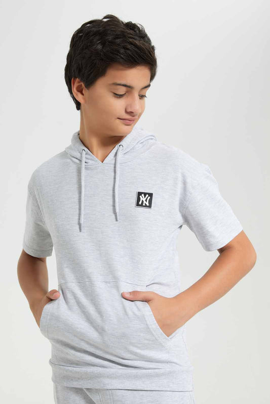 Redtag-Ecru-S/S-Lounge-Wear-Hoodie-Sweatshirt-BSR-Sweatshirts,-Category:Sweatshirts,-Colour:Ecru,-Deals:New-In,-Filter:Senior-Boys-(8-to-14-Yrs),-New-In-BSR-APL,-Non-Sale,-Section:Boys-(0-to-14Yrs),-W22A-Senior-Boys-9 to 14 Years