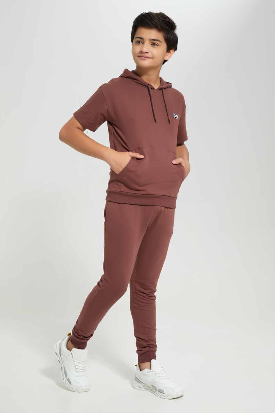 Redtag-Burgundy-S/S-Lounge-Wear-Hoodie-Sweatshirt-BSR-Sweatshirts,-Category:Sweatshirts,-Colour:Burgundy,-Deals:New-In,-Filter:Senior-Boys-(8-to-14-Yrs),-New-In-BSR-APL,-Non-Sale,-Section:Boys-(0-to-14Yrs),-W22A-Senior-Boys-9 to 14 Years