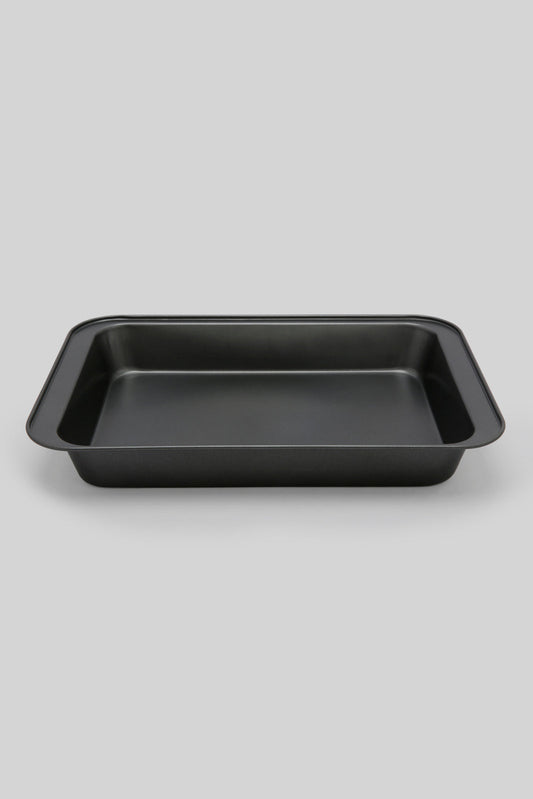 Redtag-Grey-Rectangular-Bakepan-Category:Bakeware,-Colour:Grey,-Deals:New-In,-Dept:Home,-Filter:Home-Dining,-HMW-DIN-Cookware,-New-In-HMW-DIN,-Non-Sale,-Section:Homewares,-W22B-Home-Dining-