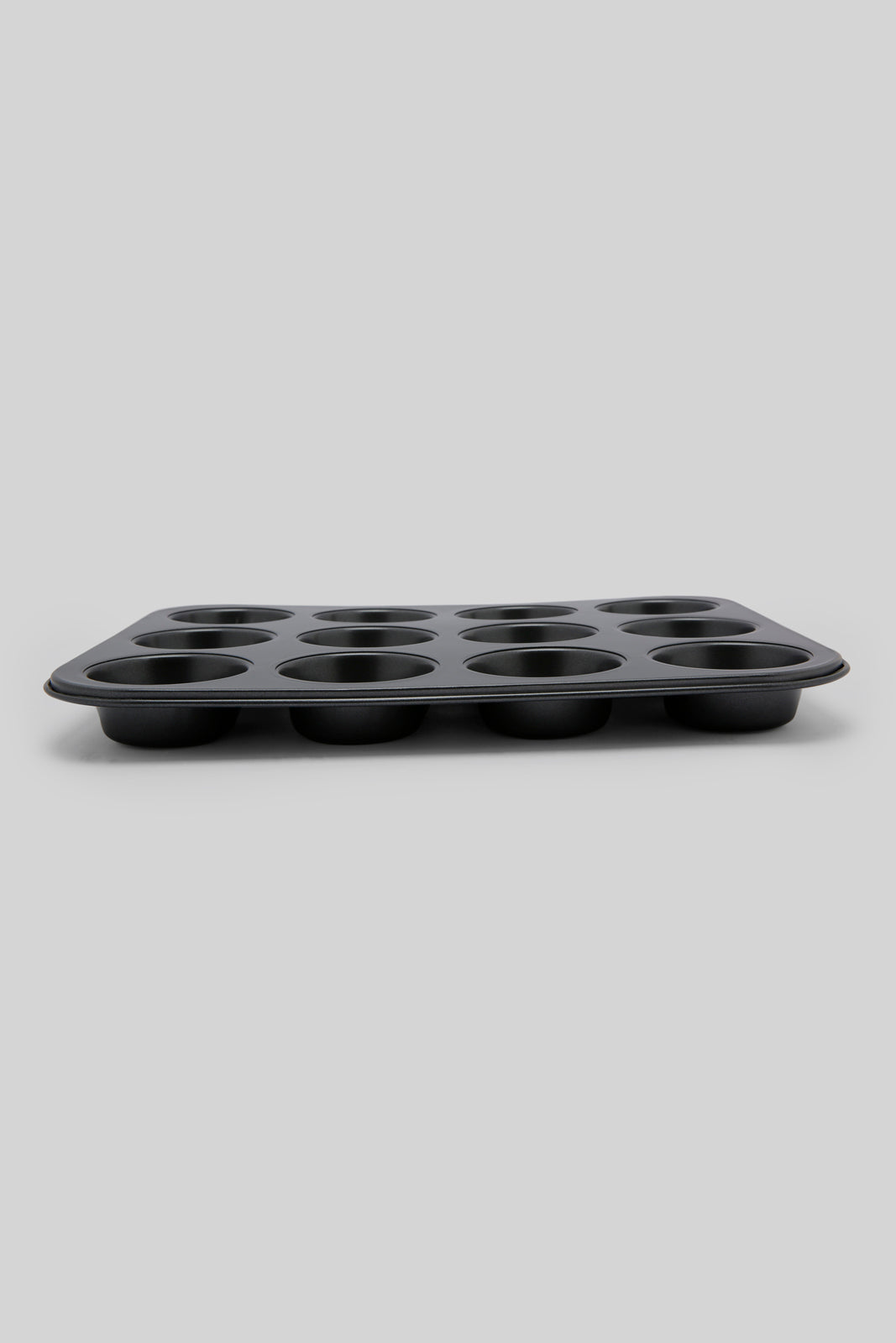 Redtag-Grey-12Cups-Muffin-Pan-Category:Bakeware,-Colour:Grey,-Deals:New-In,-Dept:Home,-Filter:Home-Dining,-HMW-DIN-Cookware,-New-In-HMW-DIN,-Non-Sale,-Section:Homewares,-W22B-Home-Dining-