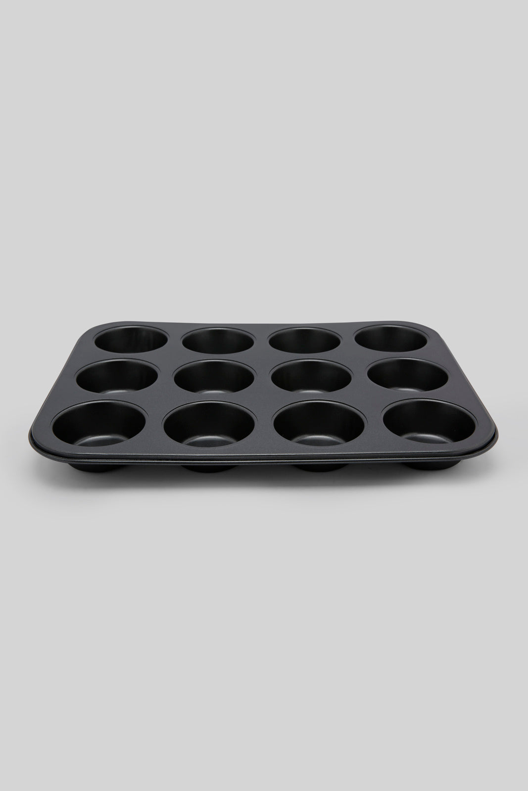 Redtag-Grey-12Cups-Muffin-Pan-Category:Bakeware,-Colour:Grey,-Deals:New-In,-Dept:Home,-Filter:Home-Dining,-HMW-DIN-Cookware,-New-In-HMW-DIN,-Non-Sale,-Section:Homewares,-W22B-Home-Dining-