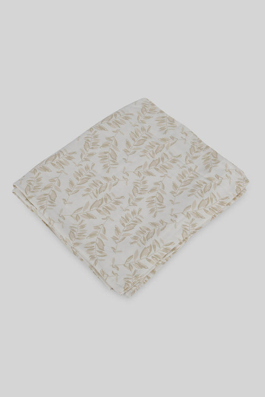 Redtag-Beige-Leaf-Print-Table-Cloth-Category:Table-Linen,-Colour:Beige,-Deals:New-In,-Filter:Home-Dining,-HMW-DIN-Kitchen-Accessories,-New-In-HMW-DIN,-Non-Sale,-Section:Homewares,-W22A-Home-Dining-