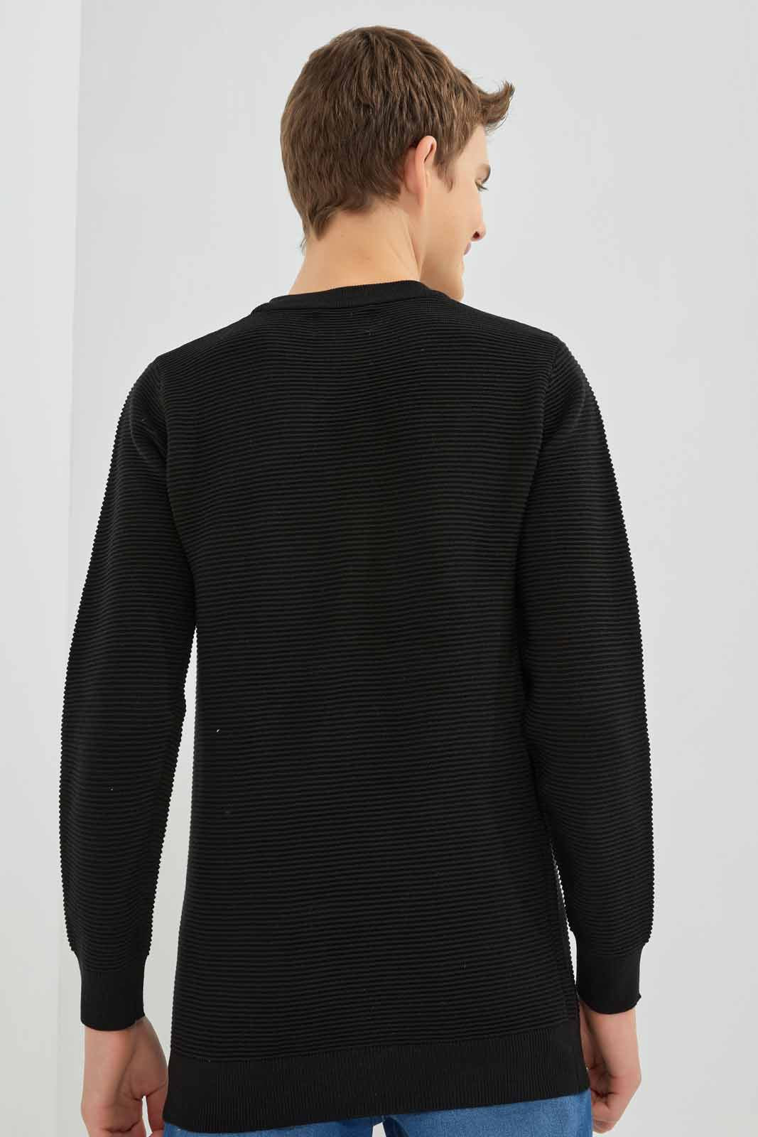 Redtag-Black-Jacquard-Pullover-BSR-Pullovers,-Category:Pullovers,-Colour:Black,-Deals:New-In,-Dept:Boys,-Filter:Senior-Boys-(8-to-14-Yrs),-New-In-BSR-APL,-Non-Sale,-Section:Boys-(0-to-14Yrs),-W22B-Senior-Boys-9 to 14 Years