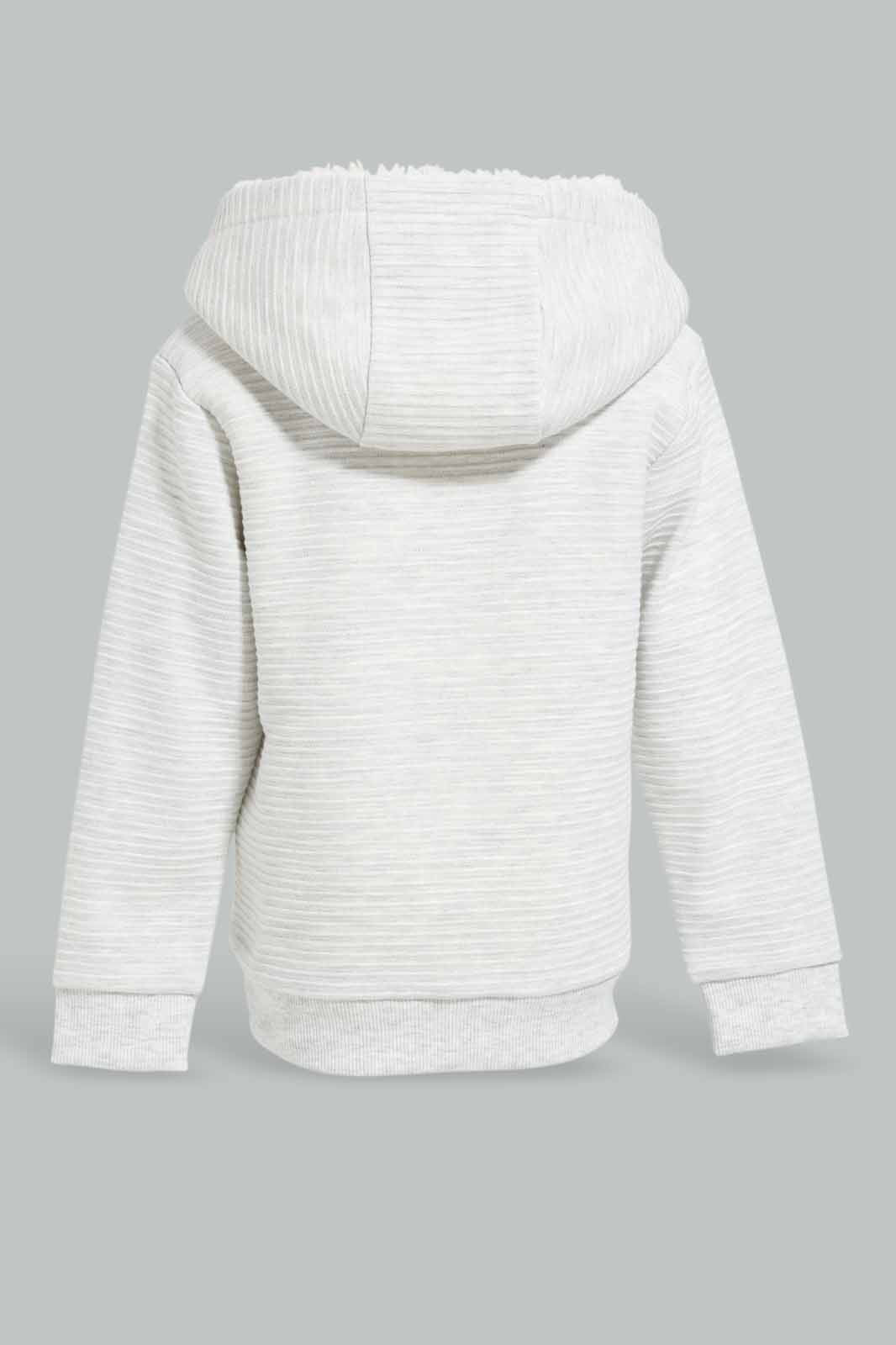 Redtag-Ecru-Fashion-Hoody-Category:Sweatshirts,-Colour:Ecru,-Deals:New-In,-Filter:Infant-Boys-(3-to-24-Mths),-INB-Sweatshirts,-New-In-INB-APL,-Non-Sale,-Section:Boys-(0-to-14Yrs),-W22B-Infant-Boys-3 to 24 Months