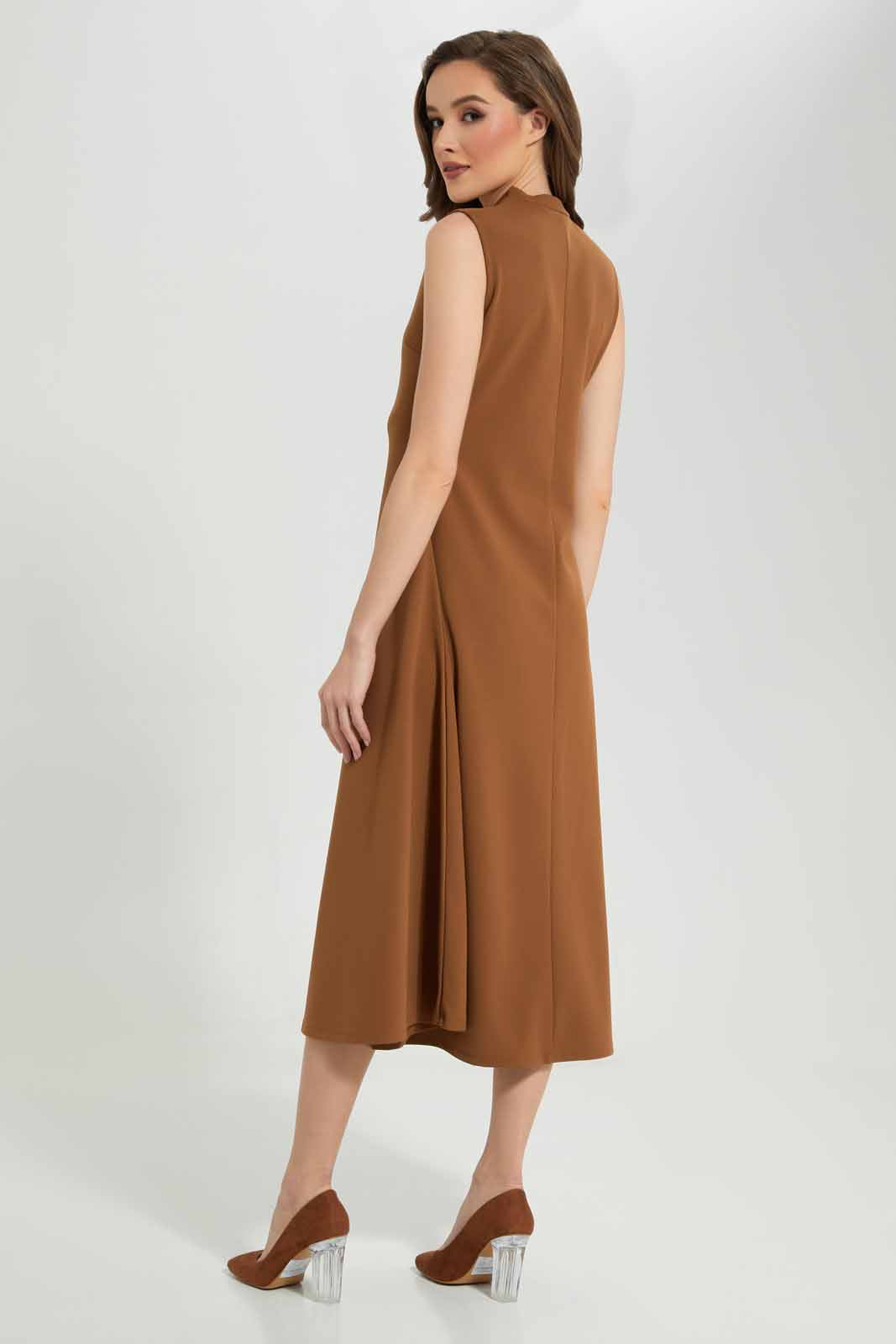 Redtag-Brown-Long-Dress-Category:Dresses,-Colour:Brown,-Deals:New-In,-Dept:Ladieswear,-Filter:Women's-Clothing,-LDC,-LDC-Dresses,-New-In-LDC-APL,-Non-Sale,-Section:Women,-W22B-Women's-