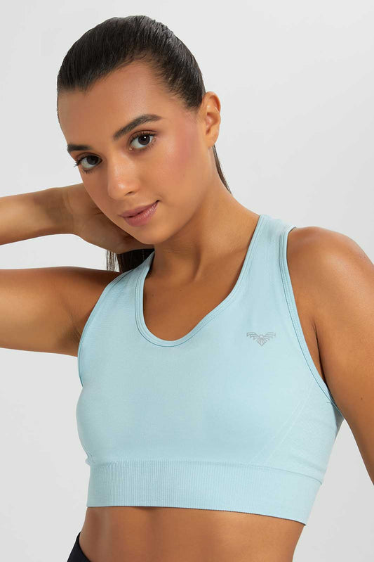 Redtag-Blue-Sport-Bar-Category:T-Shirts,-Colour:Blue,-Deals:New-In,-Filter:Women's-Clothing,-New-In-Women-APL,-Non-Sale,-SBA,-Section:Women,-W22A,-Women-T-Shirts-Women's-