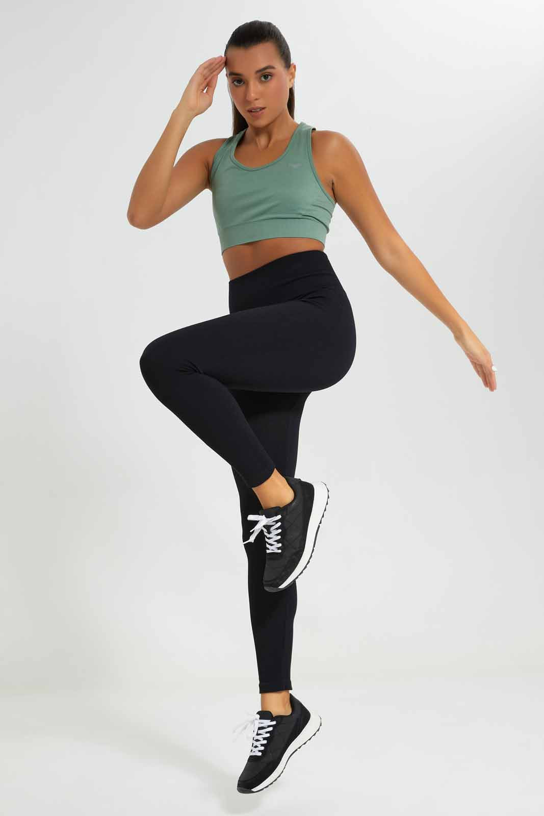 Redtag-Olive-Sport-Bar-Category:T-Shirts,-Colour:Olive,-Deals:New-In,-Filter:Women's-Clothing,-New-In-Women-APL,-Non-Sale,-SBA,-Section:Women,-W22A,-Women-T-Shirts-Women's-
