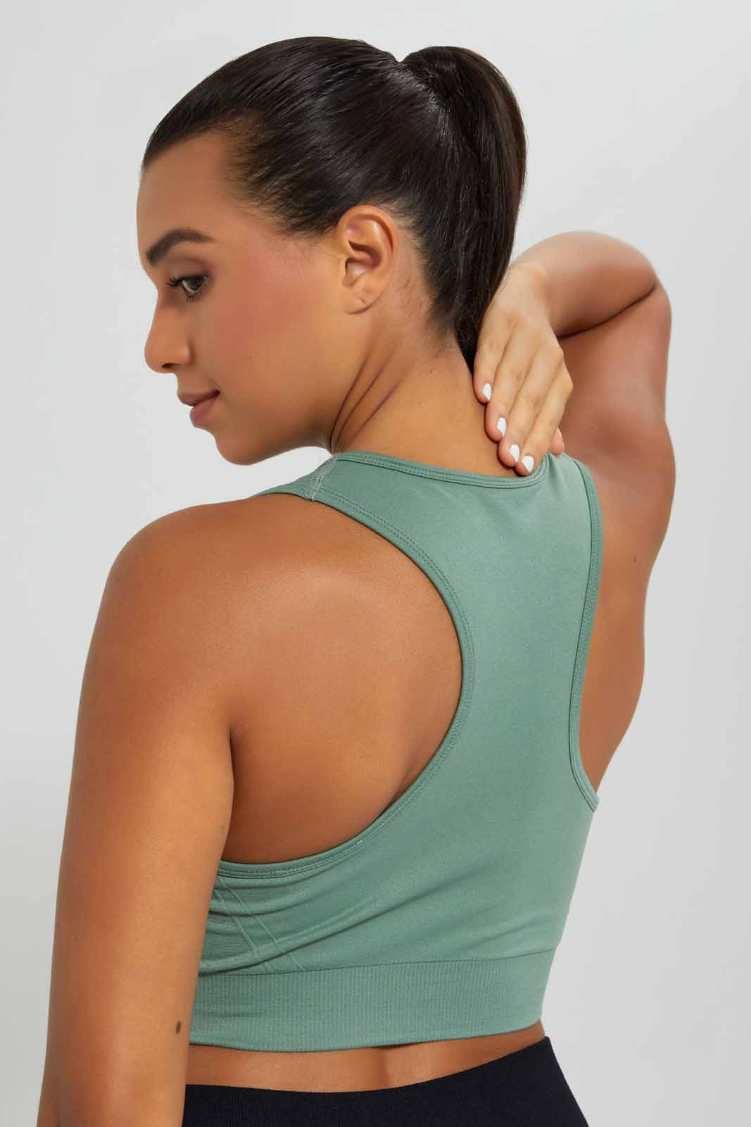 Redtag-Olive-Sport-Bar-Category:T-Shirts,-Colour:Olive,-Deals:New-In,-Filter:Women's-Clothing,-New-In-Women-APL,-Non-Sale,-SBA,-Section:Women,-W22A,-Women-T-Shirts-Women's-