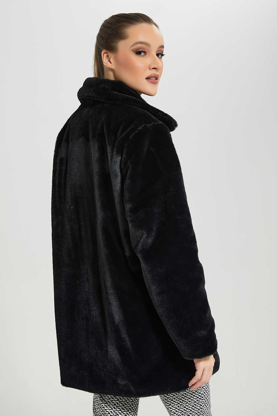 Redtag-Black-Fur-Jacket-Category:Jackets,-Colour:Black,-Deals:New-In,-Dept:Ladieswear,-Filter:Women's-Clothing,-LDC,-LDC-Jackets,-New-In-LDC-APL,-Non-Sale,-Section:Women,-W22B-Women's-