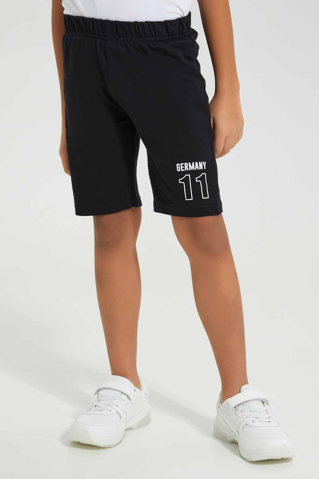 Boys White And Black Germany Set (2 Piece)