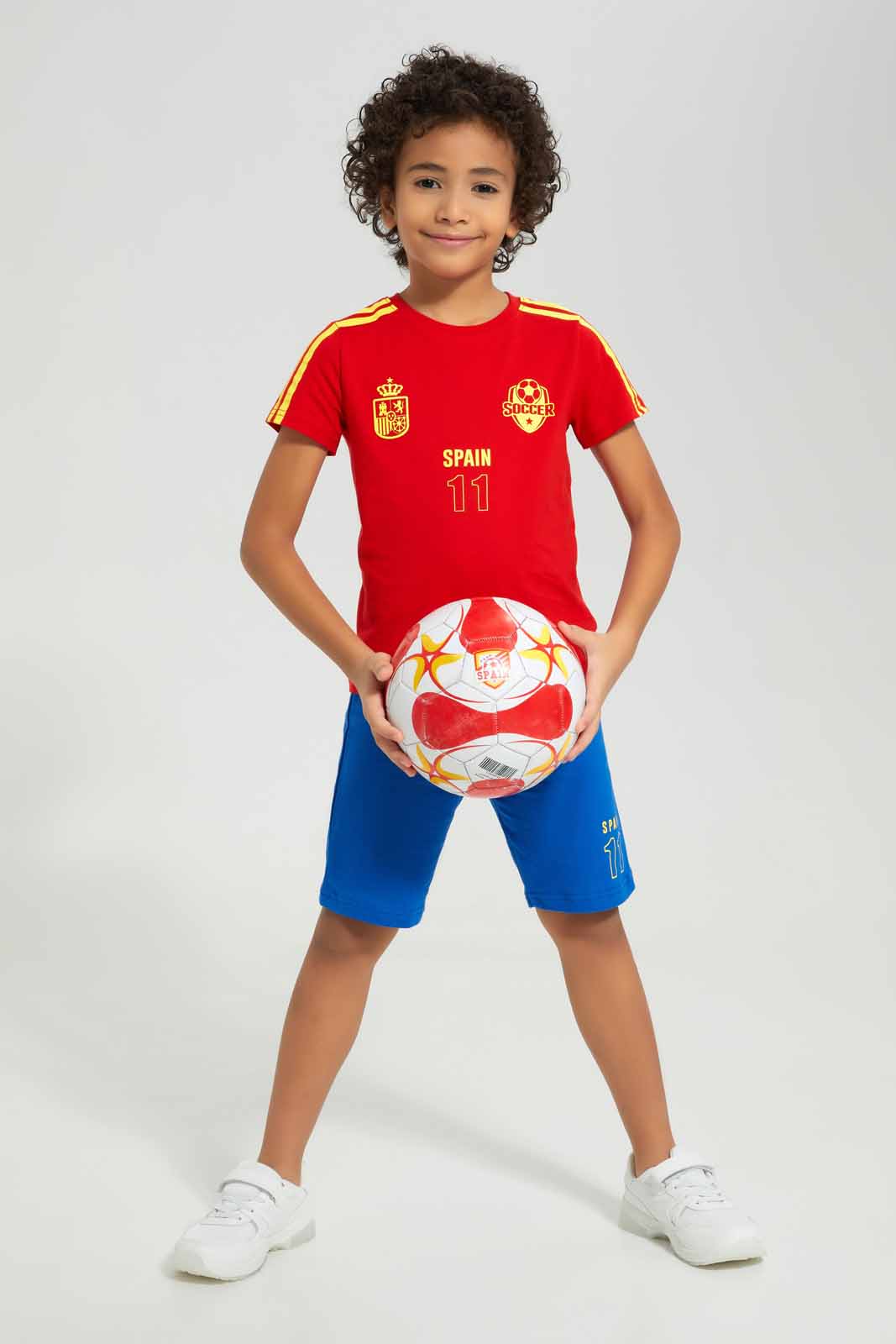 Boys Blue And Red Spain Football Set (2 Piece)