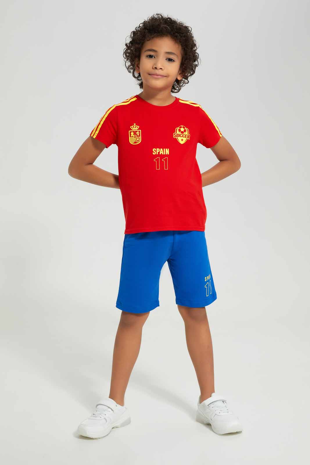 Boys Blue And Red Spain Football Set (2 Piece)