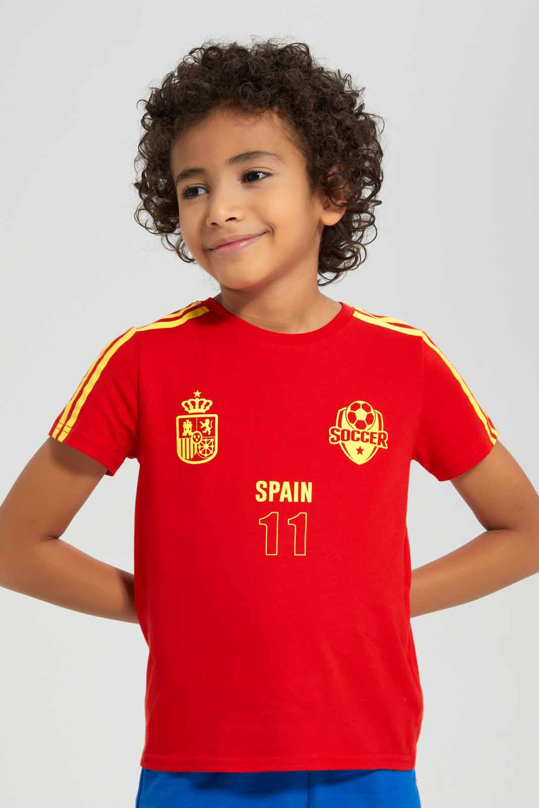 Boys Blue And Red Spain Football Set (2 Piece)
