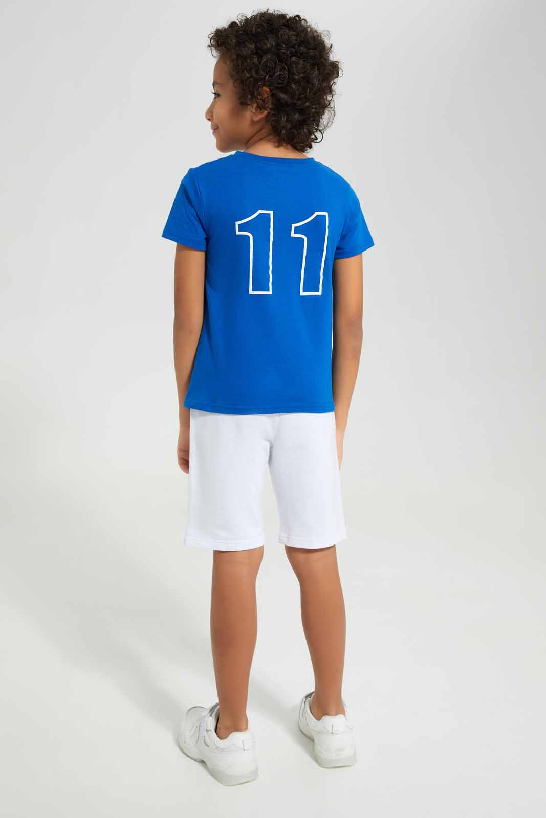 Boys White And Blue France Football Set (2 Piece)