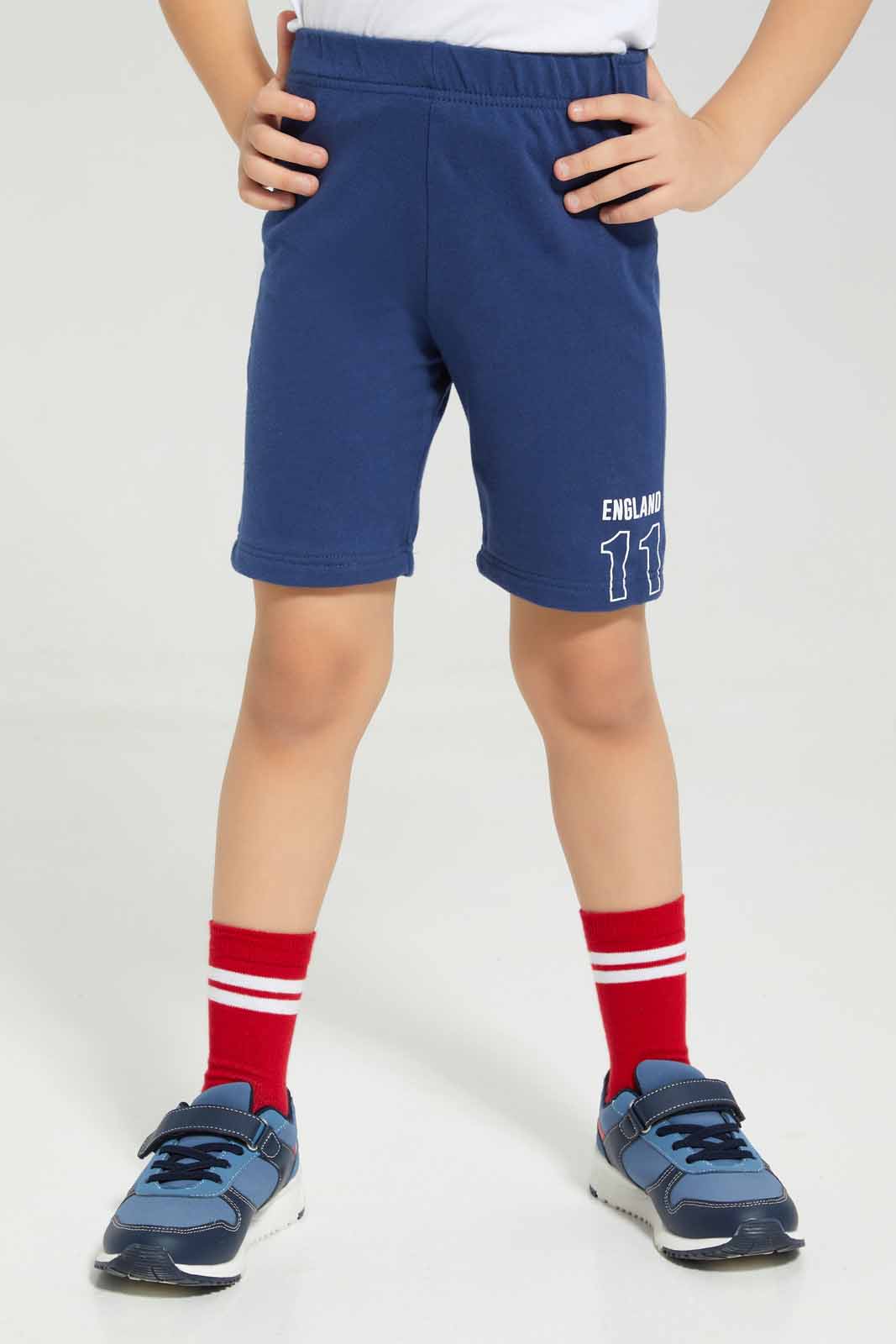 Boys Blue And White England Set (2 Piece)