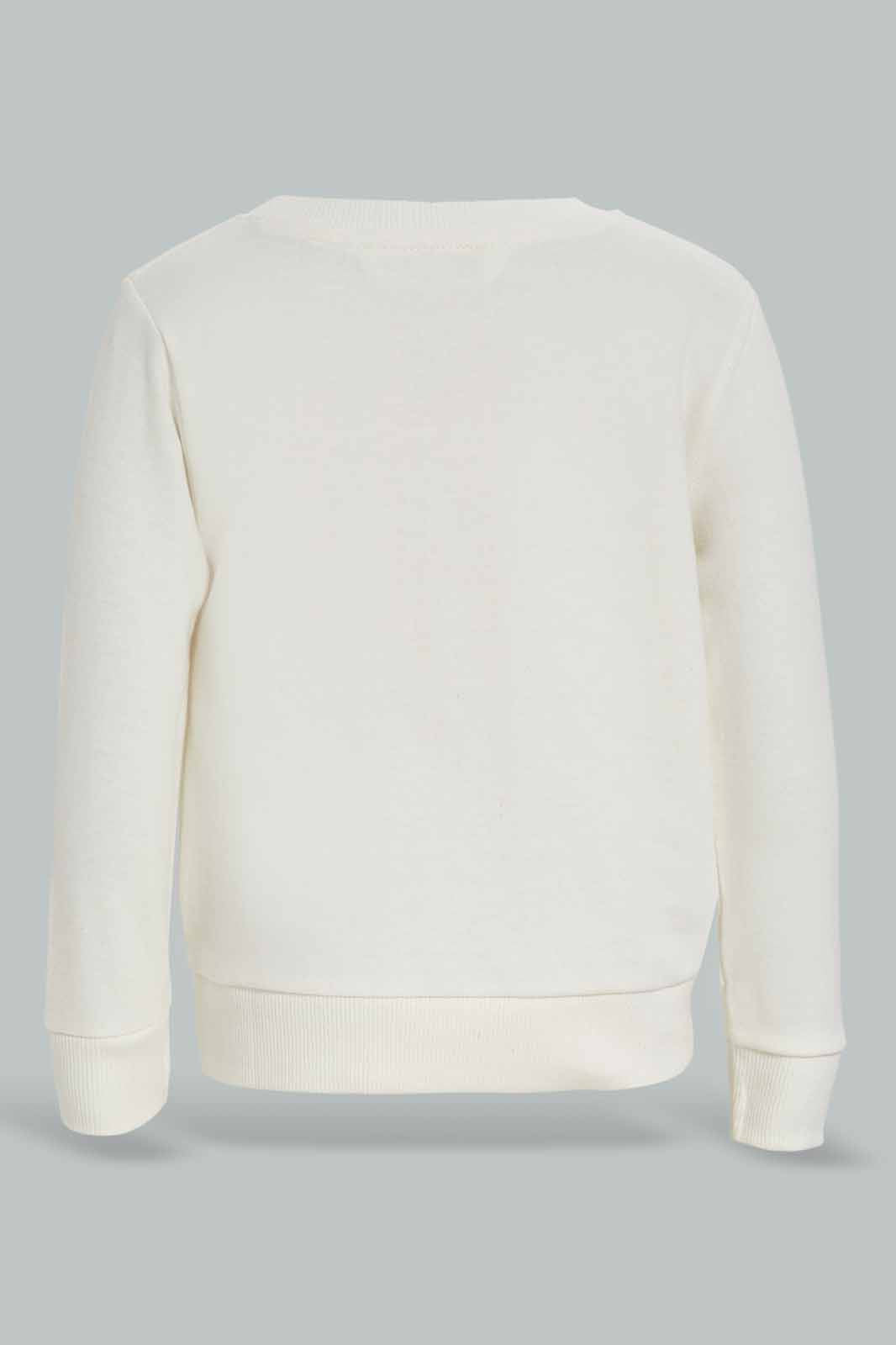 Redtag-Ecru-Hey-Tiger-Crew-Sweatshirts-Category:Sweatshirts,-Colour:Ecru,-Deals:New-In,-Filter:Infant-Boys-(3-to-24-Mths),-INB-Sweatshirts,-New-In-INB-APL,-Non-Sale,-Section:Boys-(0-to-14Yrs),-TBL,-W22B-Infant-Boys-3 to 24 Months