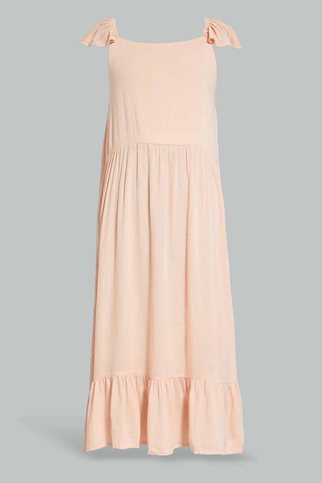 Redtag-Pink-Longer-Length-Dress-Category:Dresses,-Colour:Assorted,-Deals:New-In,-Filter:Senior-Girls-(8-to-14-Yrs),-GSR-Dresses,-New-In-GSR-APL,-Non-Sale,-Section:Girls-(0-to-14Yrs),-W22A-Senior-Girls-9 to 14 Years