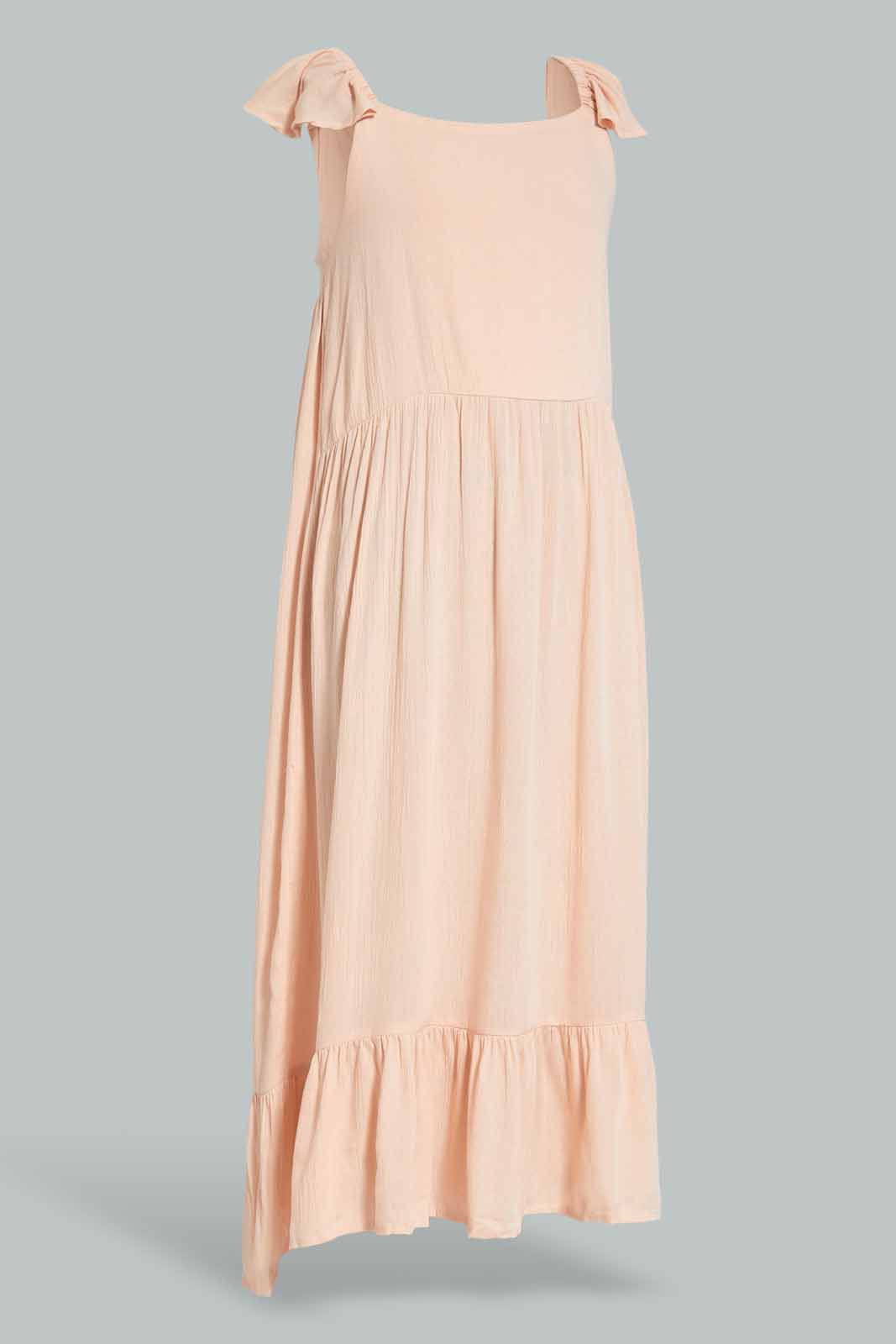 Redtag-Pink-Longer-Length-Dress-Category:Dresses,-Colour:Assorted,-Deals:New-In,-Filter:Senior-Girls-(8-to-14-Yrs),-GSR-Dresses,-New-In-GSR-APL,-Non-Sale,-Section:Girls-(0-to-14Yrs),-W22A-Senior-Girls-9 to 14 Years