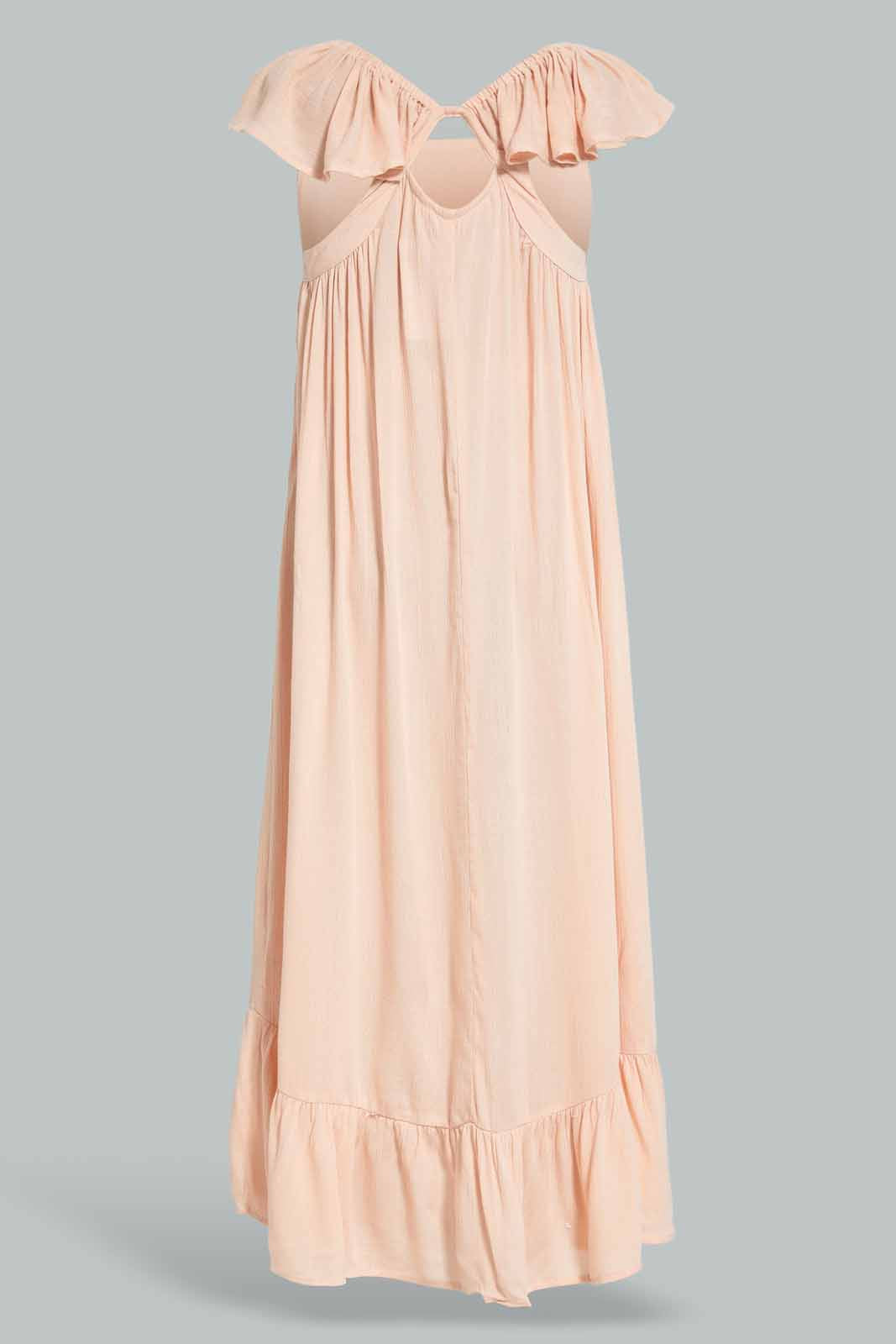 Redtag-Pink-Longer-Length-Dress-Category:Dresses,-Colour:Assorted,-Deals:New-In,-Filter:Senior-Girls-(8-to-14-Yrs),-GSR-Dresses,-New-In-GSR-APL,-Non-Sale,-Section:Girls-(0-to-14Yrs),-W22A-Senior-Girls-9 to 14 Years