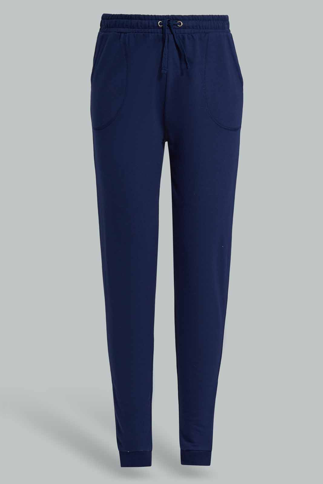 Redtag-Navy-Track-Pants-Category:Joggers,-Colour:Navy,-Deals:New-In,-Filter:Senior-Girls-(8-to-14-Yrs),-GSR-Joggers,-New-In-GSR-APL,-Non-Sale,-Section:Girls-(0-to-14Yrs),-TBL,-W22A-Senior-Girls-9 to 14 Years