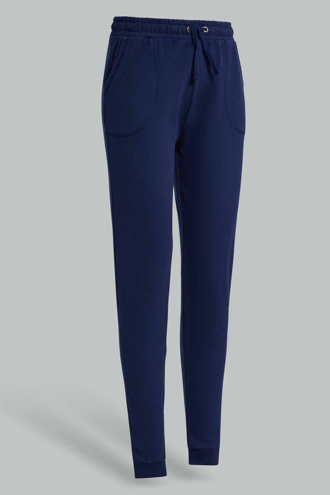 Redtag-Navy-Track-Pants-Category:Joggers,-Colour:Navy,-Deals:New-In,-Filter:Senior-Girls-(8-to-14-Yrs),-GSR-Joggers,-New-In-GSR-APL,-Non-Sale,-Section:Girls-(0-to-14Yrs),-TBL,-W22A-Senior-Girls-9 to 14 Years
