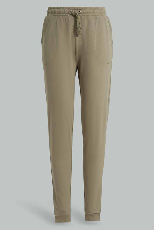 Redtag-Olive-Track-Pants-Category:Joggers,-Colour:Olive,-Deals:New-In,-Filter:Senior-Girls-(8-to-14-Yrs),-GSR-Joggers,-New-In-GSR-APL,-Non-Sale,-Section:Girls-(0-to-14Yrs),-TBL,-W22A-Senior-Girls-9 to 14 Years