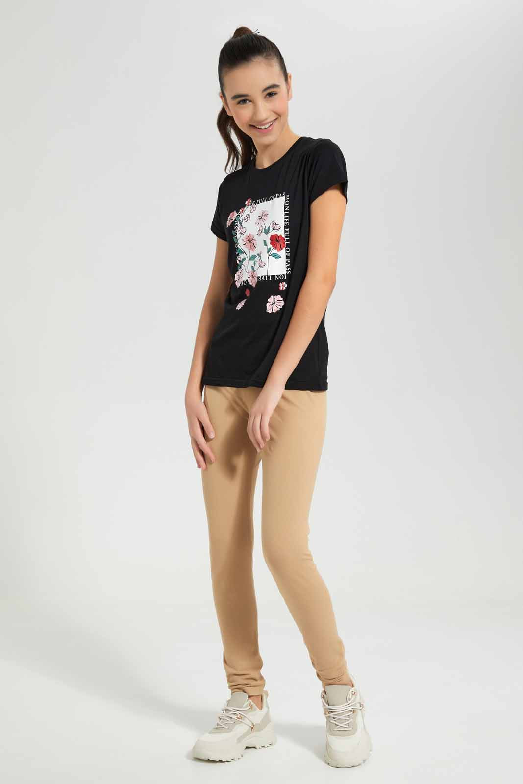 Redtag-Beige-Pique-Leggings-Category:Leggings,-Colour:Beige,-Deals:New-In,-Filter:Senior-Girls-(8-to-14-Yrs),-GSR-Leggings,-New-In-GSR-APL,-Non-Sale,-Section:Girls-(0-to-14Yrs),-TBL,-W22A-Senior-Girls-9 to 14 Years