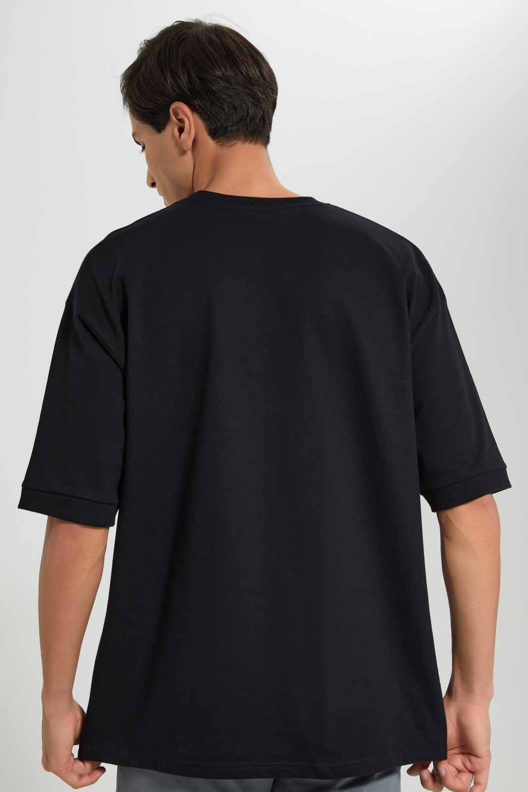 Redtag-Black-Grey-Lounge-Tee-Category:Sweatshirts,-Colour:Black,-Deals:New-In,-Filter:Men's-Clothing,-Men-Sweatshirts,-New-In-Men-APL,-Non-Sale,-Section:Men,-W22A--