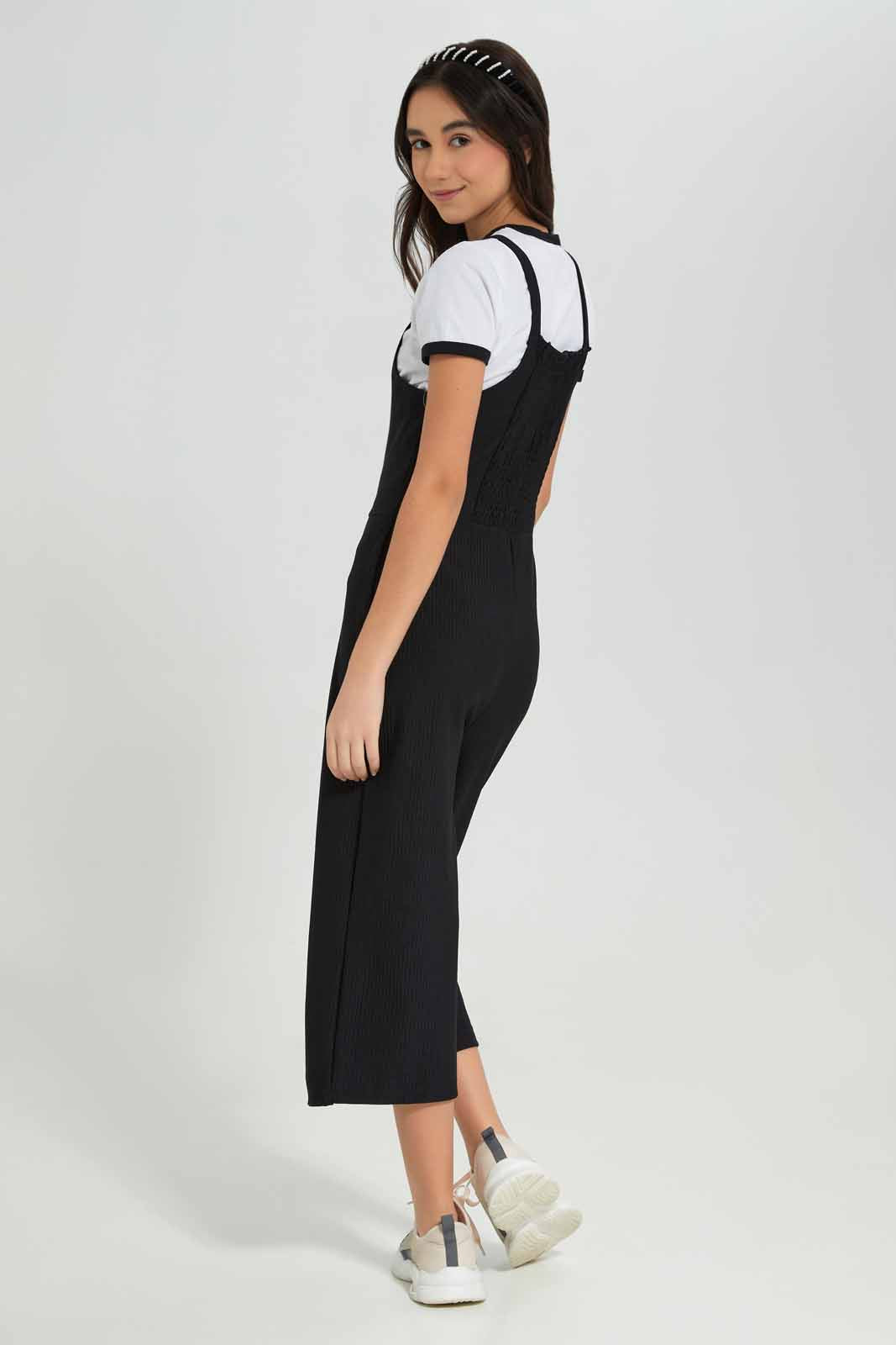 Redtag-White/Black-Twofer-Category:Dresses,-Colour:Black,-Deals:New-In,-Filter:Senior-Girls-(8-to-14-Yrs),-GSR-Dresses,-New-In-GSR-APL,-Non-Sale,-Section:Girls-(0-to-14Yrs),-W22A-Senior-Girls-9 to 14 Years