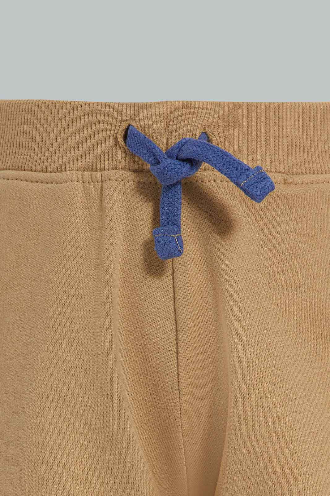 Redtag-Beige-Active-Terry-Shorts-Category:Shorts,-Colour:Beige,-Deals:New-In,-Filter:Infant-Boys-(3-to-24-Mths),-INB-Shorts,-New-In-INB-APL,-Non-Sale,-Section:Boys-(0-to-14Yrs),-W22A-Infant-Boys-3 to 24 Months