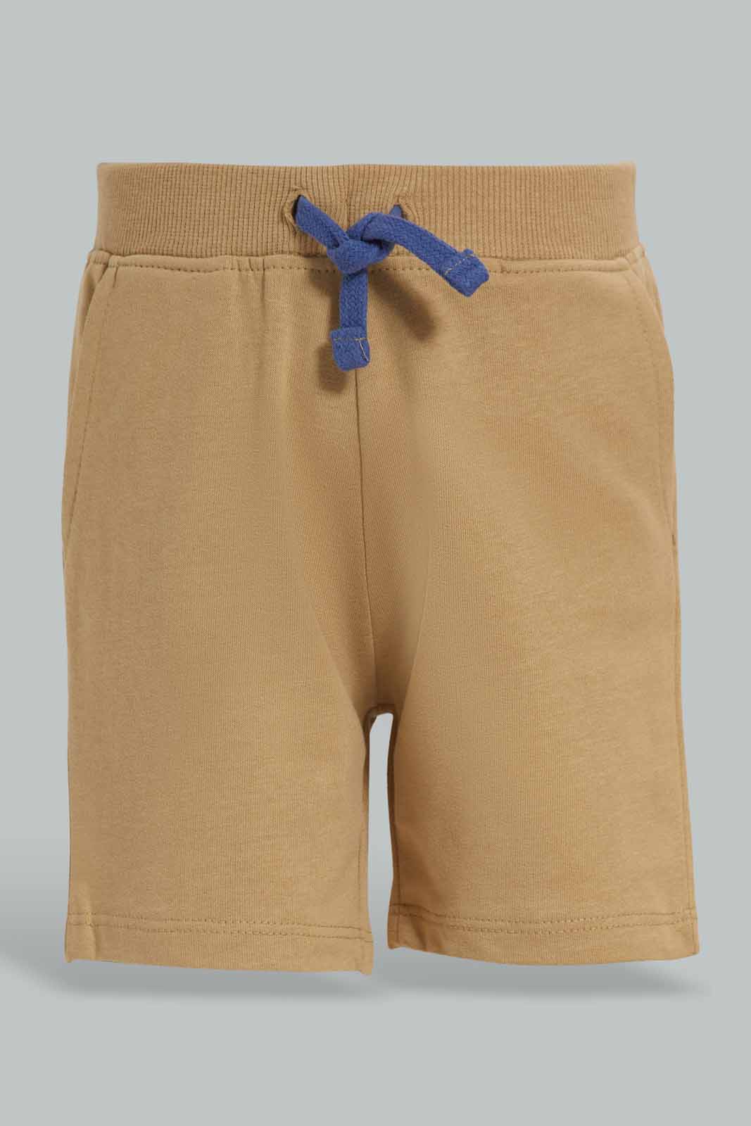 Redtag-Beige-Active-Terry-Shorts-Category:Shorts,-Colour:Beige,-Deals:New-In,-Filter:Infant-Boys-(3-to-24-Mths),-INB-Shorts,-New-In-INB-APL,-Non-Sale,-Section:Boys-(0-to-14Yrs),-W22A-Infant-Boys-3 to 24 Months