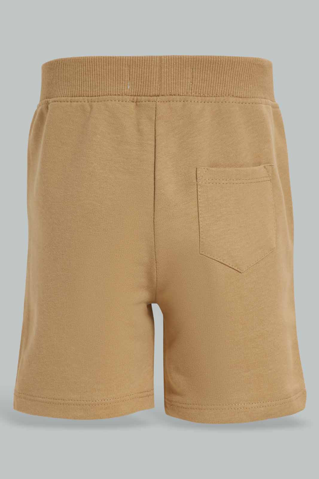 Redtag-Beige-Active-Terry-Shorts-Category:Shorts,-Colour:Beige,-Deals:New-In,-Filter:Infant-Boys-(3-to-24-Mths),-INB-Shorts,-New-In-INB-APL,-Non-Sale,-Section:Boys-(0-to-14Yrs),-W22A-Infant-Boys-3 to 24 Months