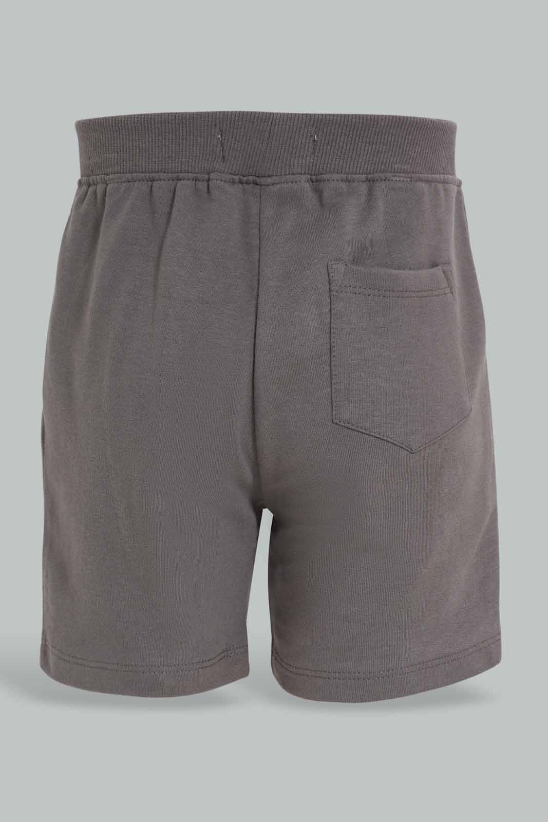 Redtag-Charcoal-Active-Terry-Shorts-Category:Shorts,-Colour:Charcoal,-Deals:New-In,-Filter:Infant-Boys-(3-to-24-Mths),-INB-Shorts,-New-In-INB-APL,-Non-Sale,-Section:Boys-(0-to-14Yrs),-W22A-Infant-Boys-3 to 24 Months