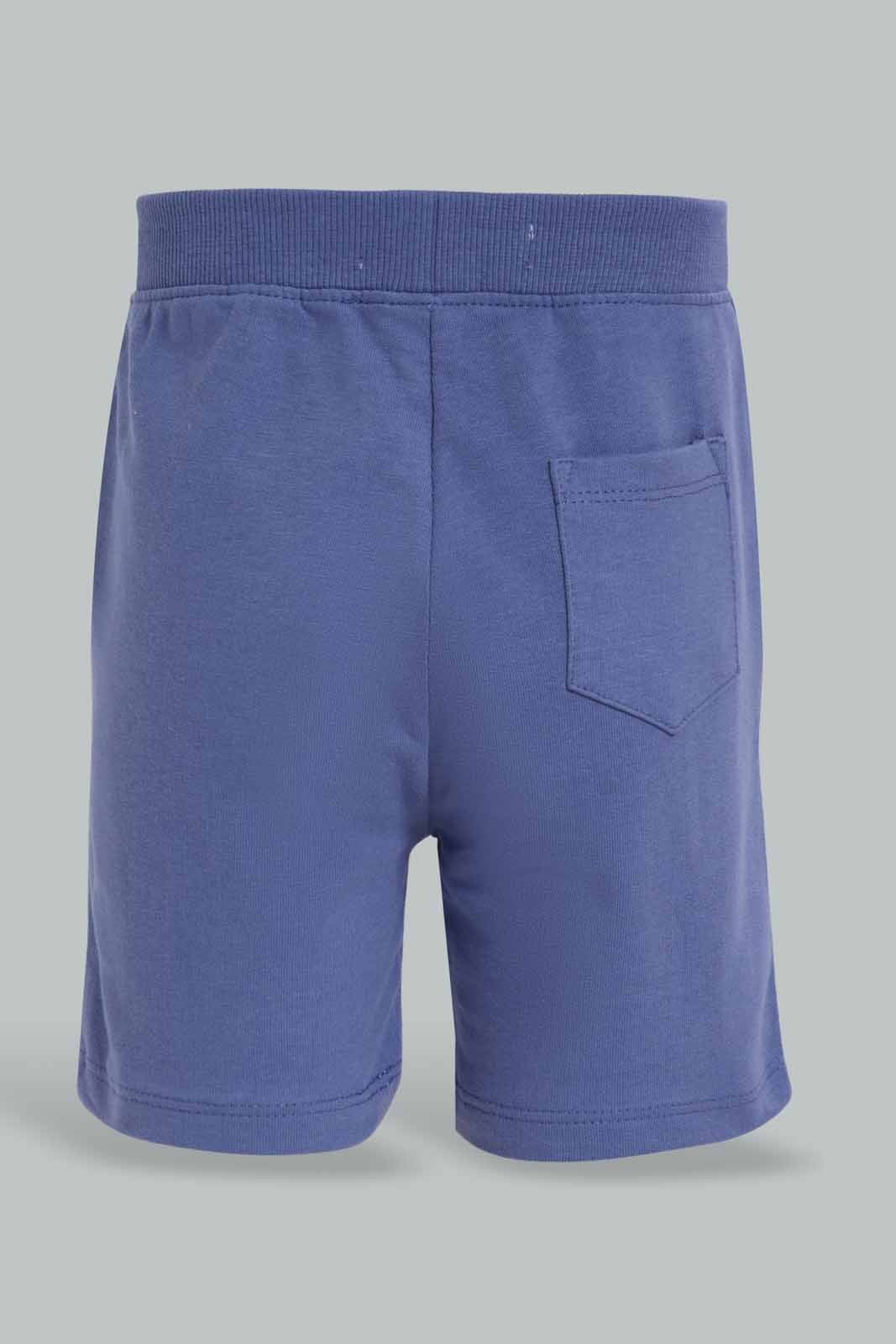 Redtag-Blue-Active-Terry-Shorts-Category:Shorts,-Colour:Blue,-Deals:New-In,-Filter:Infant-Boys-(3-to-24-Mths),-INB-Shorts,-New-In-INB-APL,-Non-Sale,-Section:Boys-(0-to-14Yrs),-W22A-Infant-Boys-3 to 24 Months