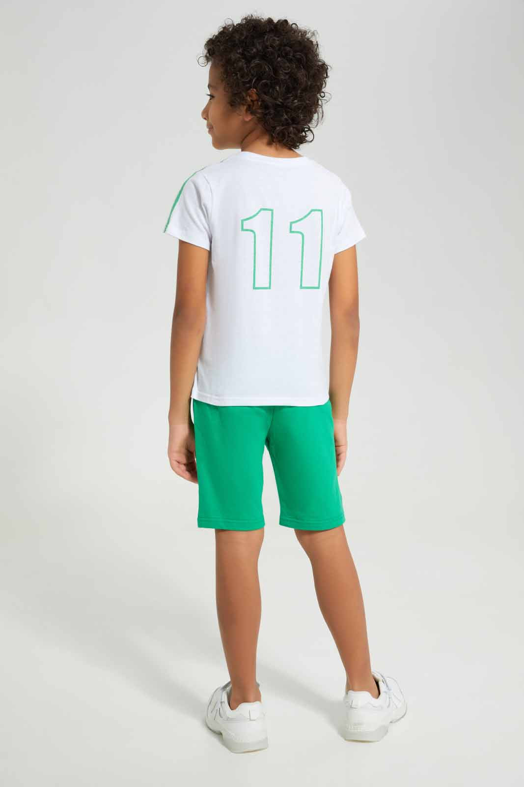 Boys Green And White Saudi Arabia Set (2 Piece)