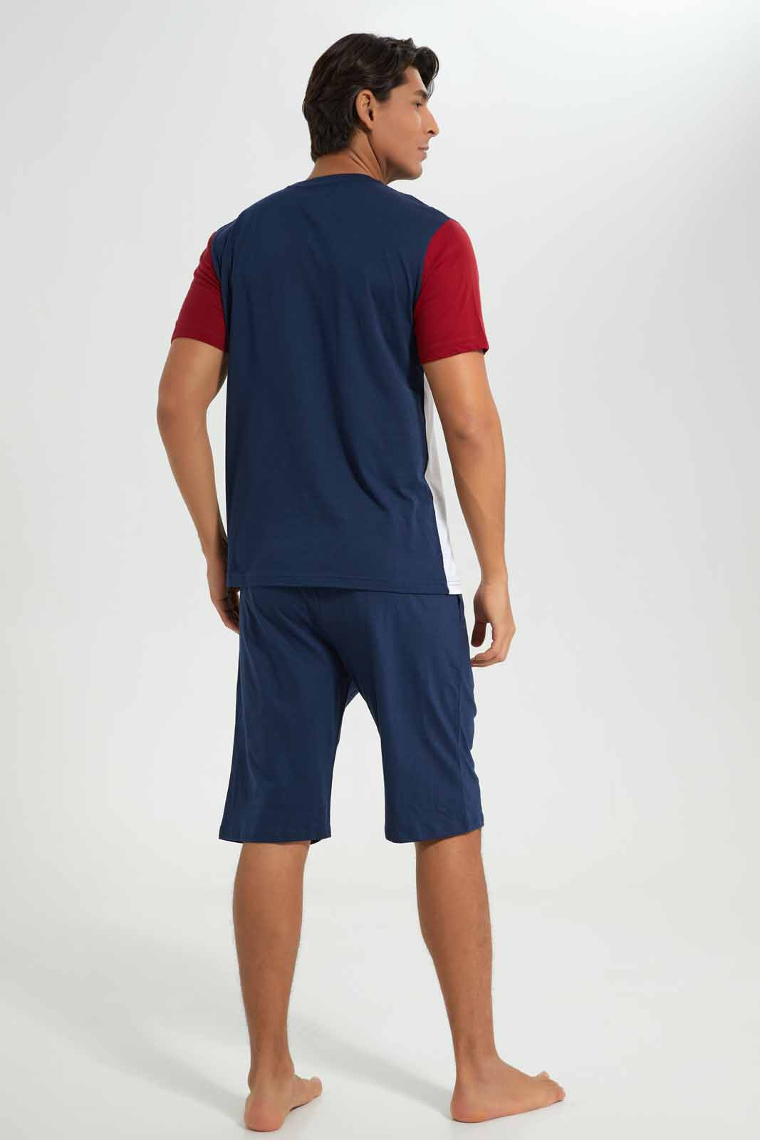 Redtag-Nevy-Red-White-Pyjama-Set-Category:Pyjama-Sets,-Colour:Assorted,-Deals:New-In,-Filter:Men's-Clothing,-Men-Pyjama-Sets,-New-In-Men-APL,-Non-Sale,-Section:Men,-W22A-Men's-