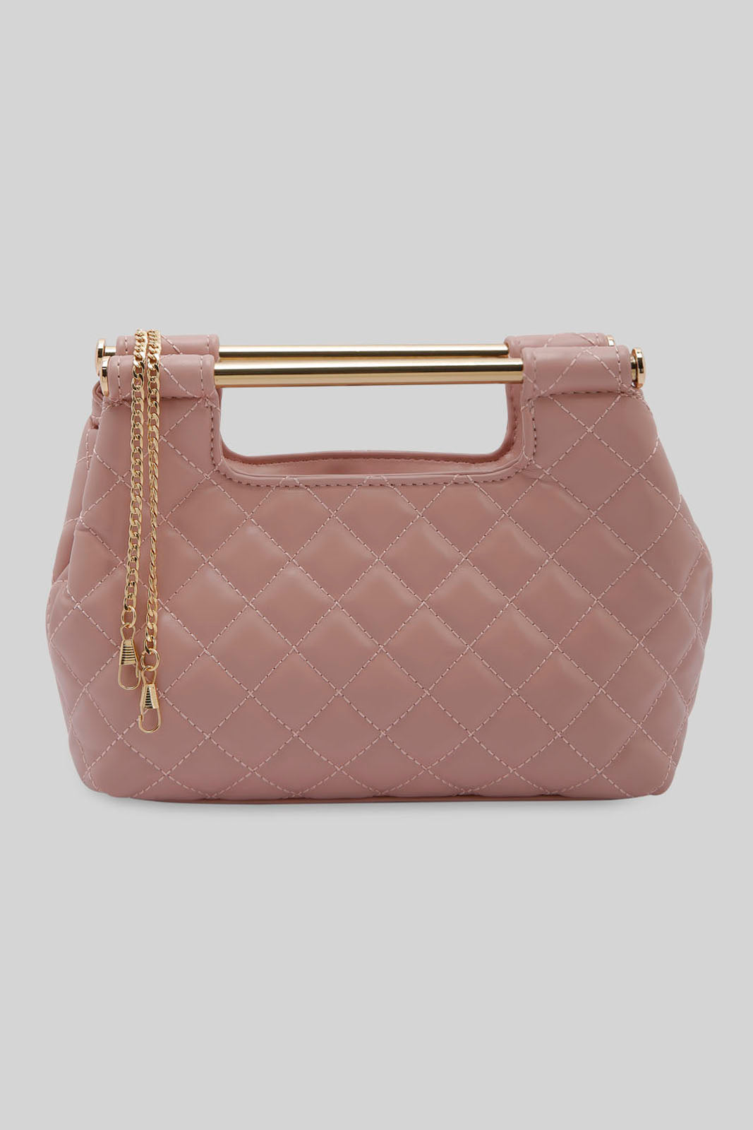 Redtag-Pink-Clutch-Bag-With-Quliting-Category:Bags,-Colour:Pink,-Filter:Women's-Accessories,-New-In,-New-In-Women-ACC,-Non-Sale,-Section:Women,-W22B,-Women-Bags-Women-